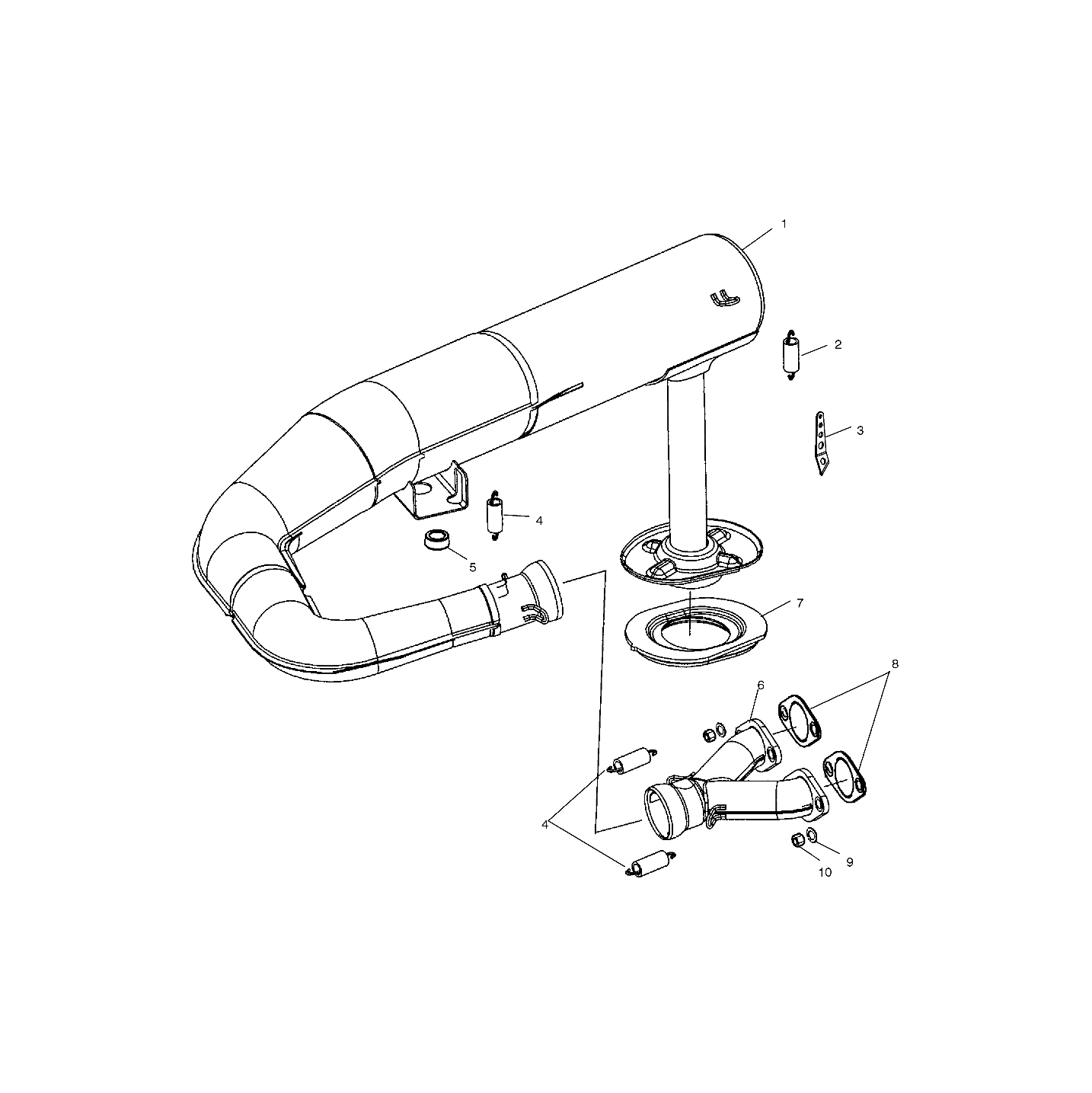 EXHAUST SYSTEM - S03NB3AS/S03ND3AS (4977867786C04)