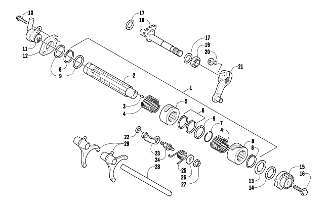 GEAR SHIFTING ASSEMBLY