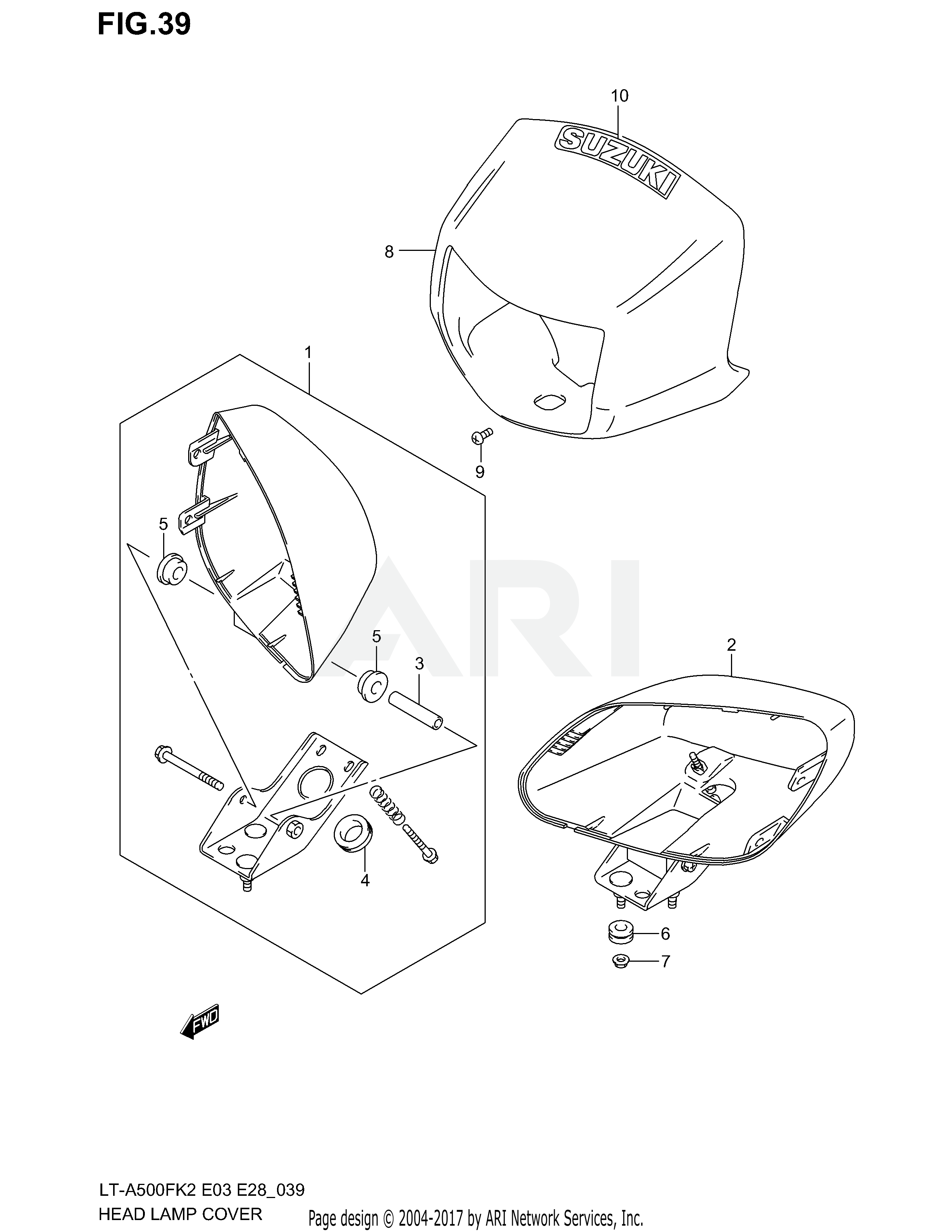 HEADLAMP HOUSING