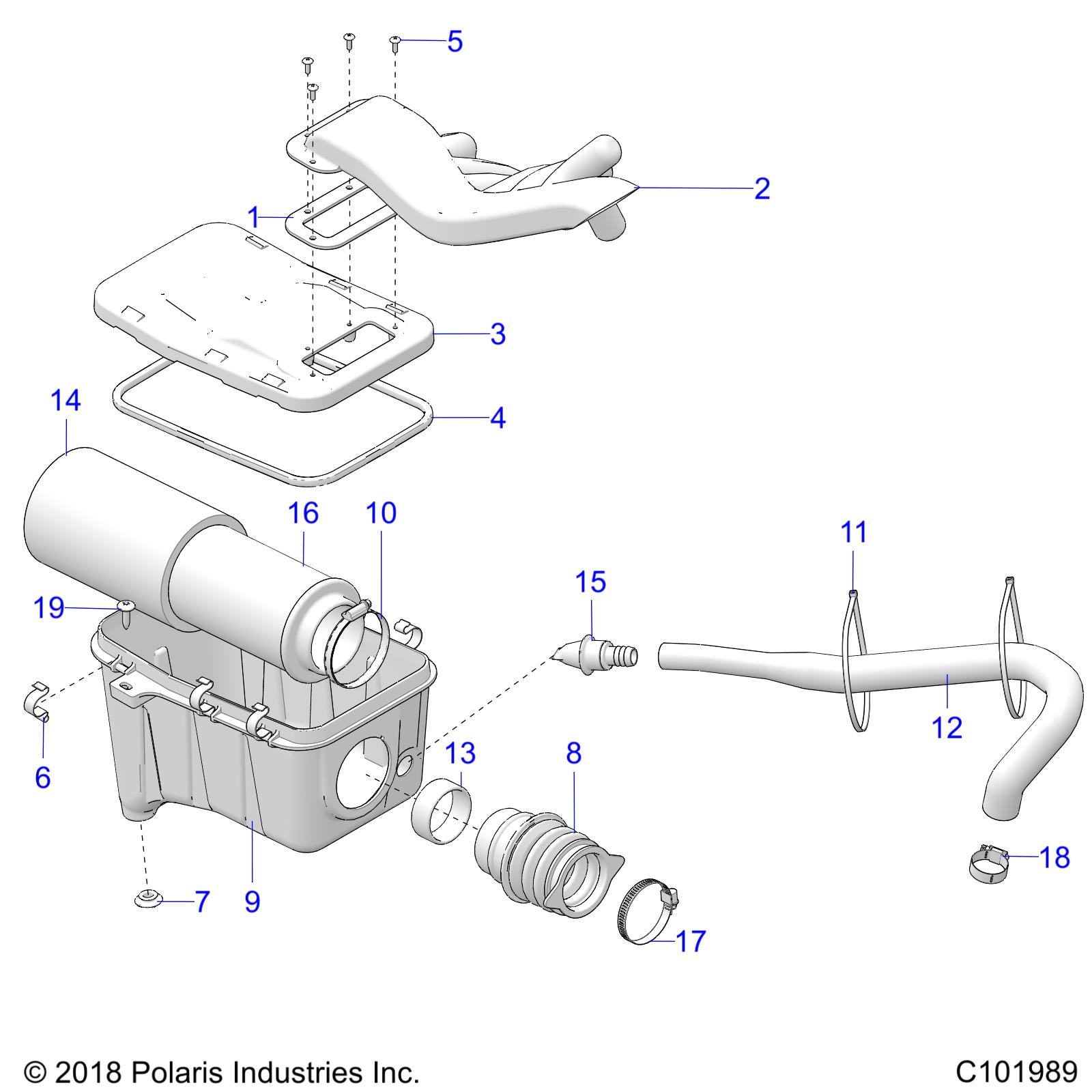 ENGINE, AIR INTAKE SYSTEM - A19SES57F1/F2/SET57F1 (C101989)