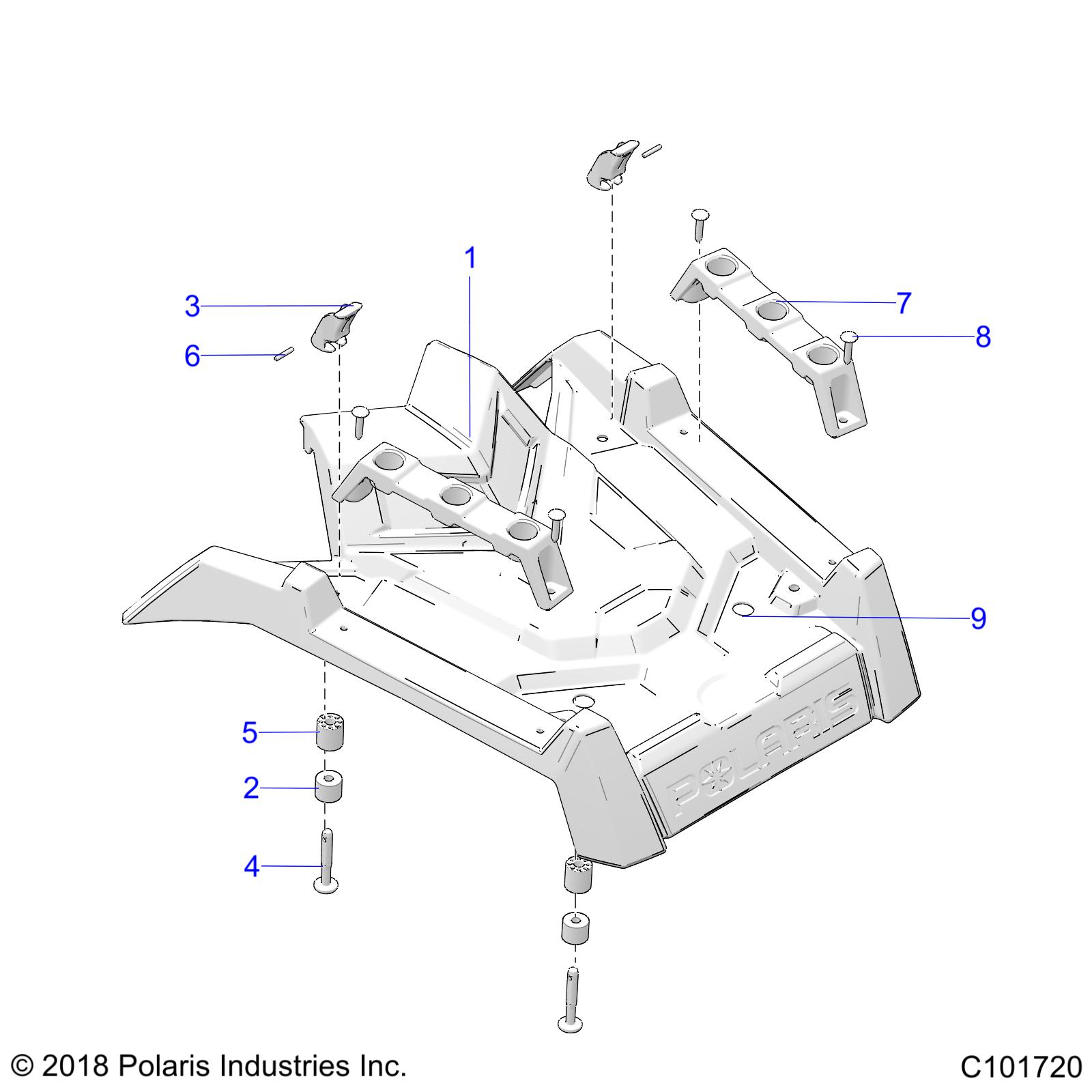 BODY, FRONT RACK - A20SGE95AK (C101720)