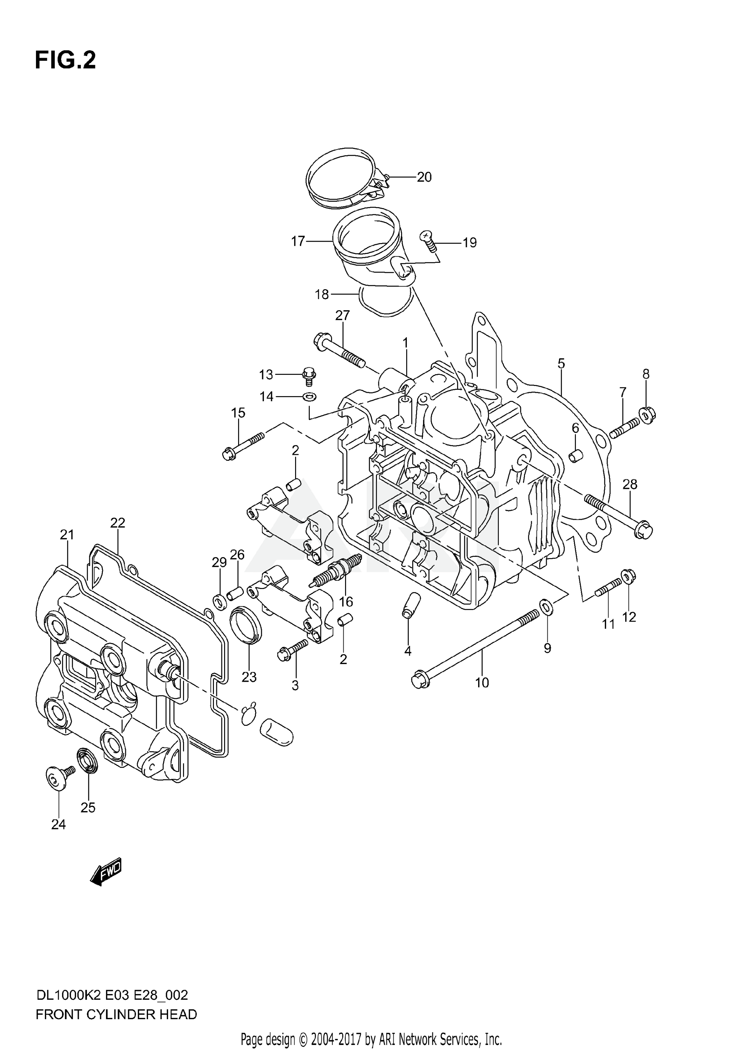 FRONT CYLINDER HEAD