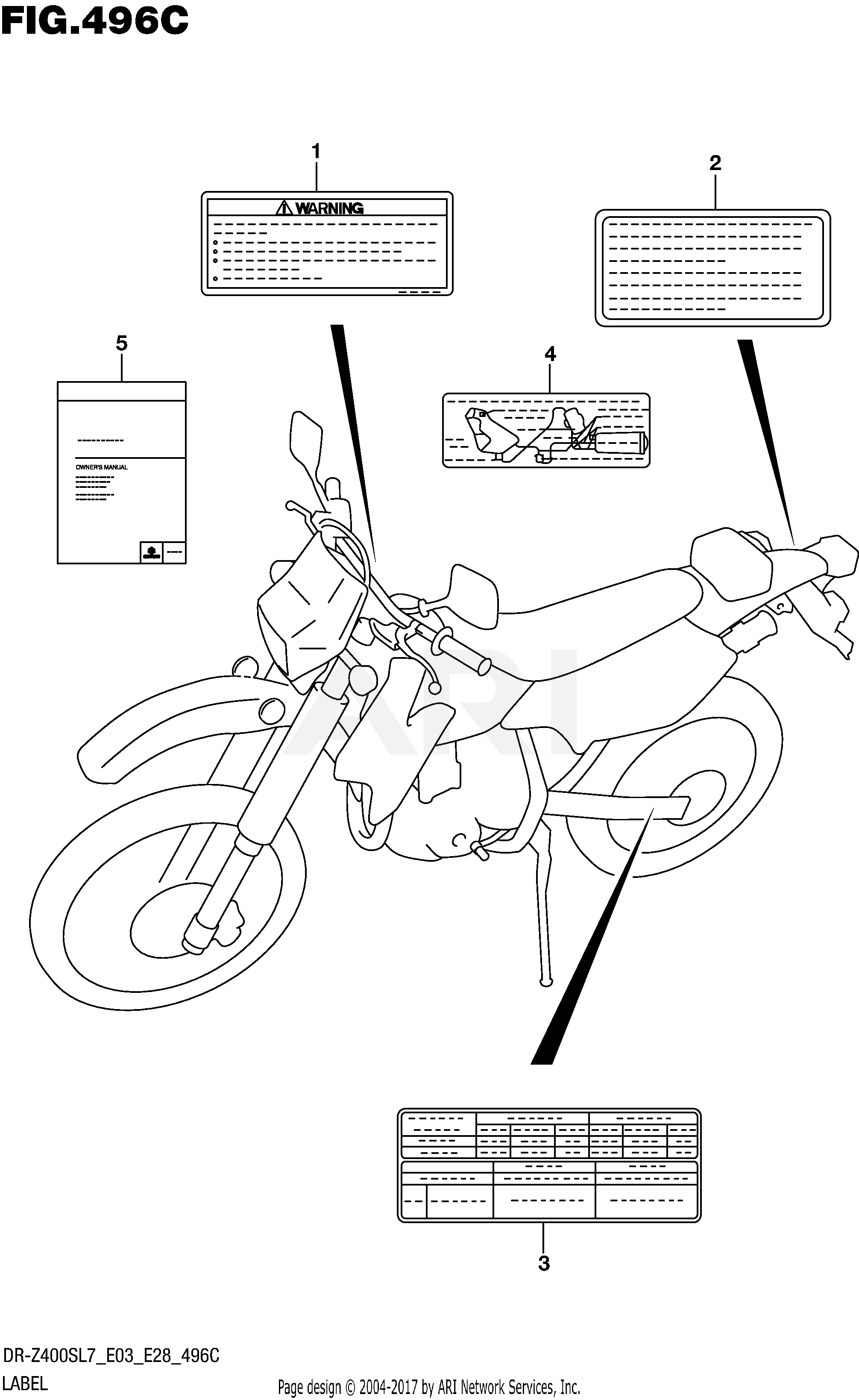 LABEL (DR-Z400SL7 E33)