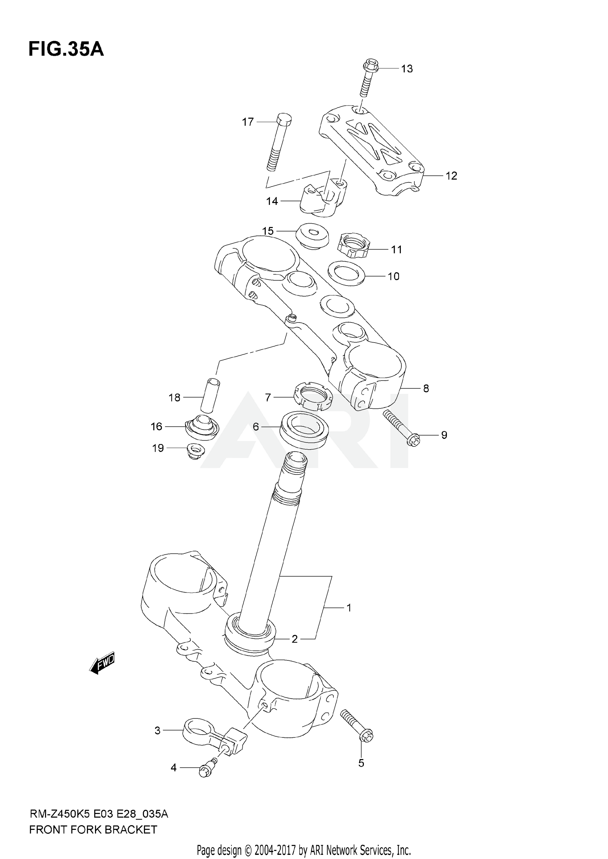 STEERING STEM (MODEL K7)