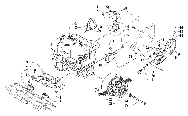 ENGINE AND RELATED PARTS