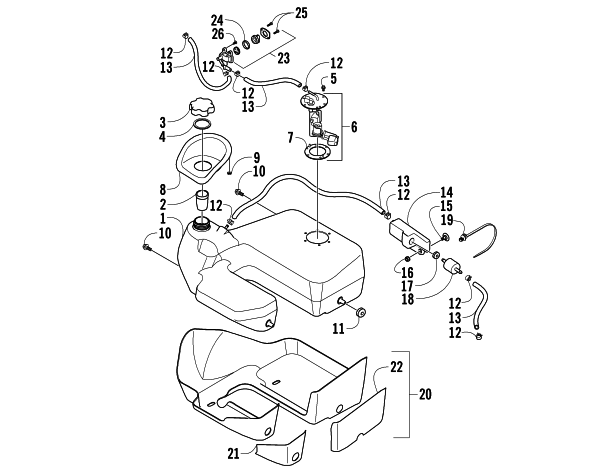 GAS TANK ASSEMBLY