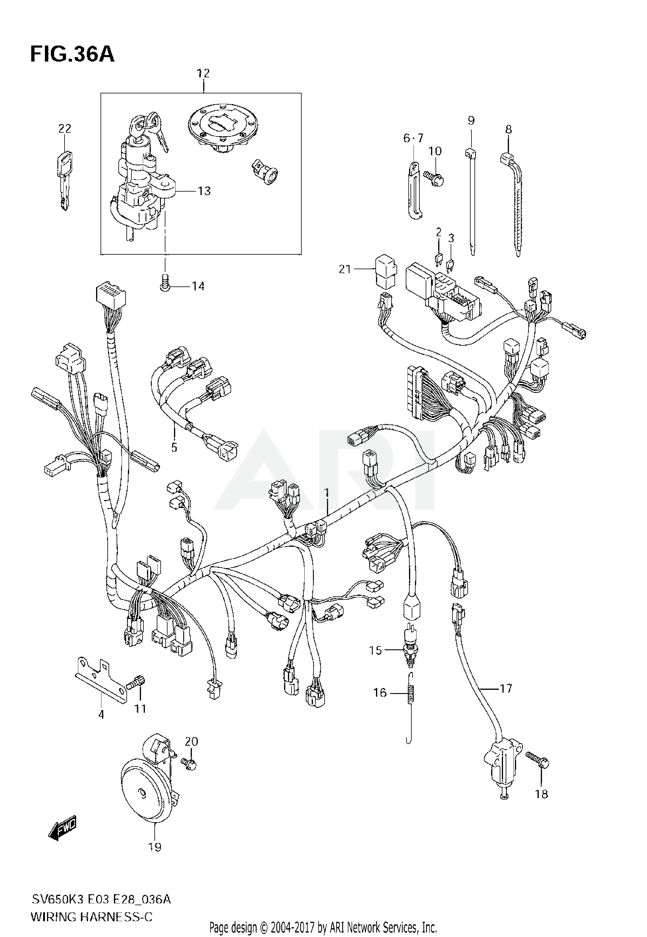 WIRING HARNESS (SV650K5/K6)