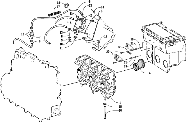 CARBURETOR AND FUEL PUMP ASSEMBLY