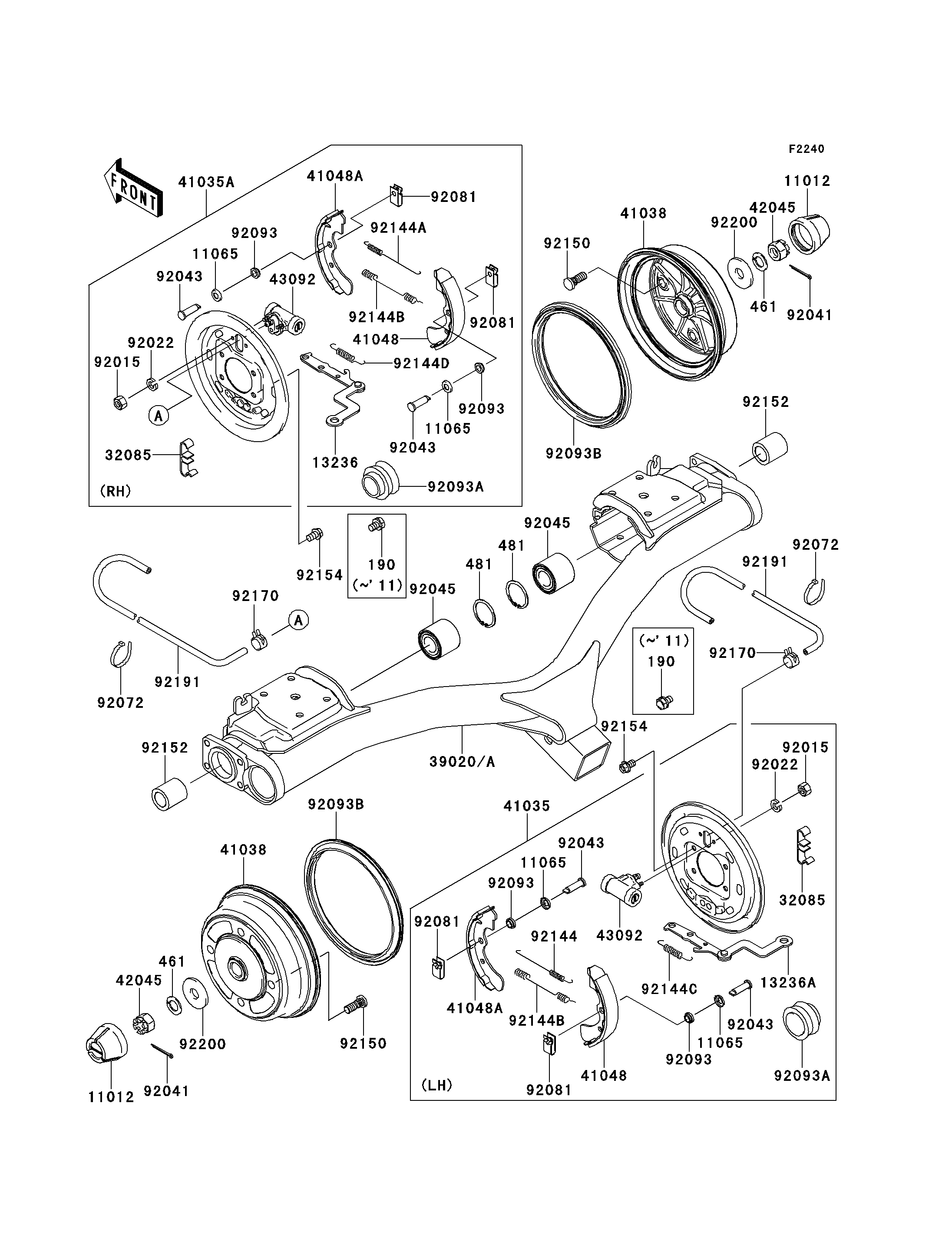 Rear Hubs/Brakes