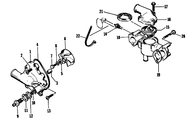 WATER PUMP/WATER MANIFOLD