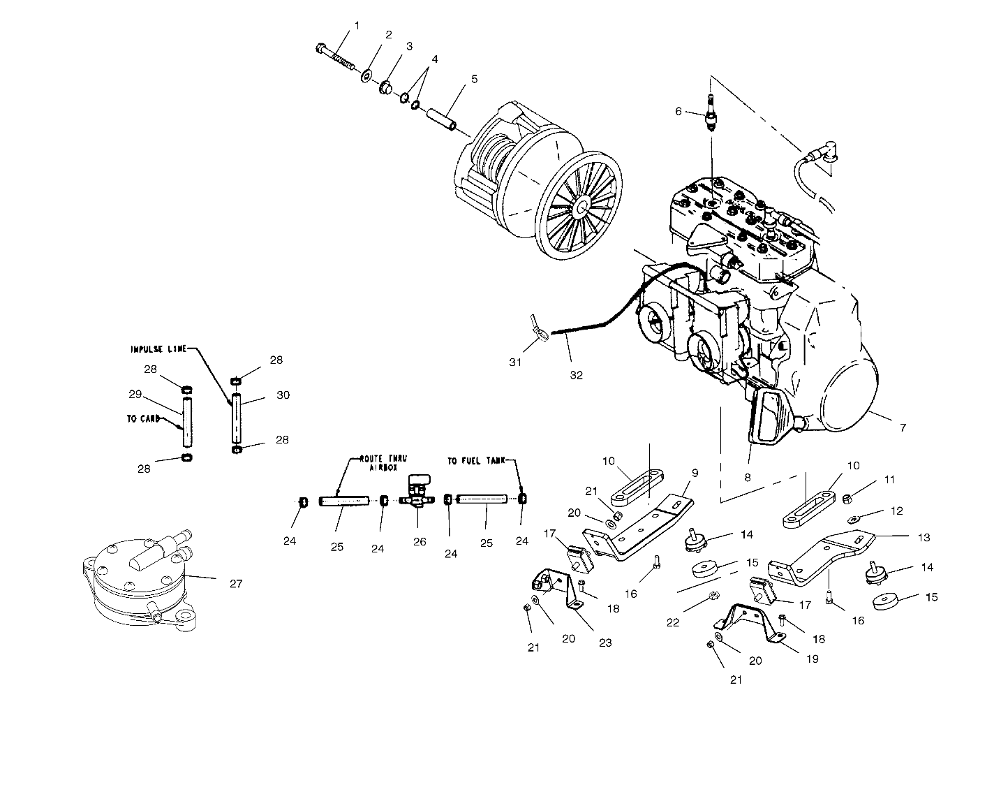 ENGINE MOUNTING - S03NB4BS (4977887788C02)