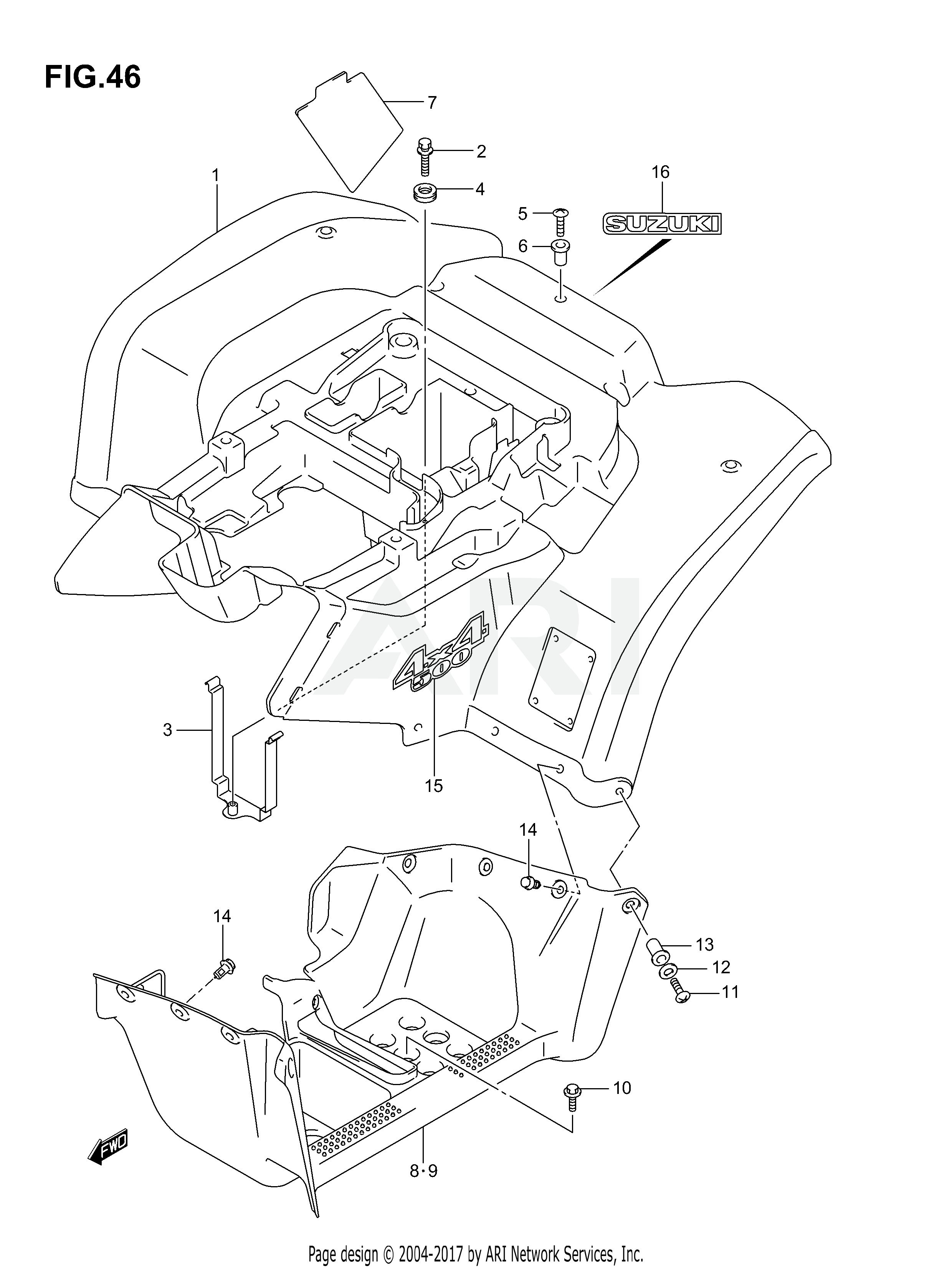 REAR FENDER (MODEL K4)