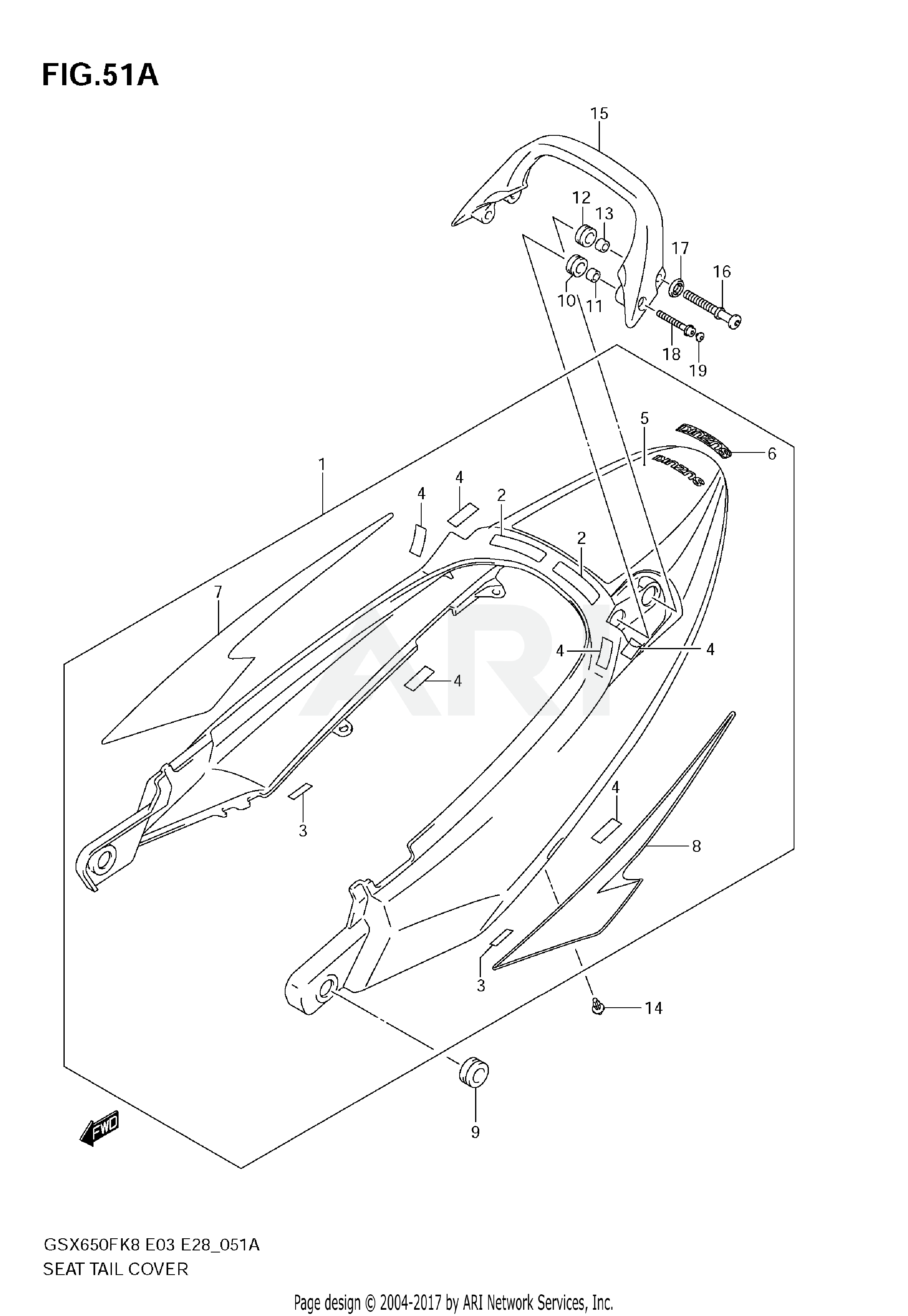 SEAT TAIL COVER (EAJ,FKE,GLR)