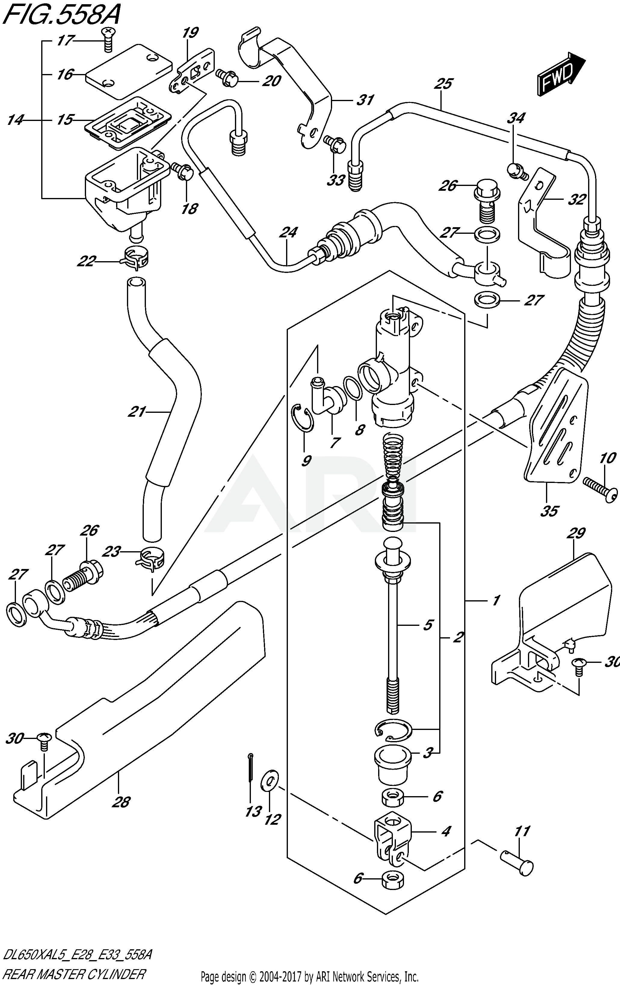 REAR MASTER CYLINDER