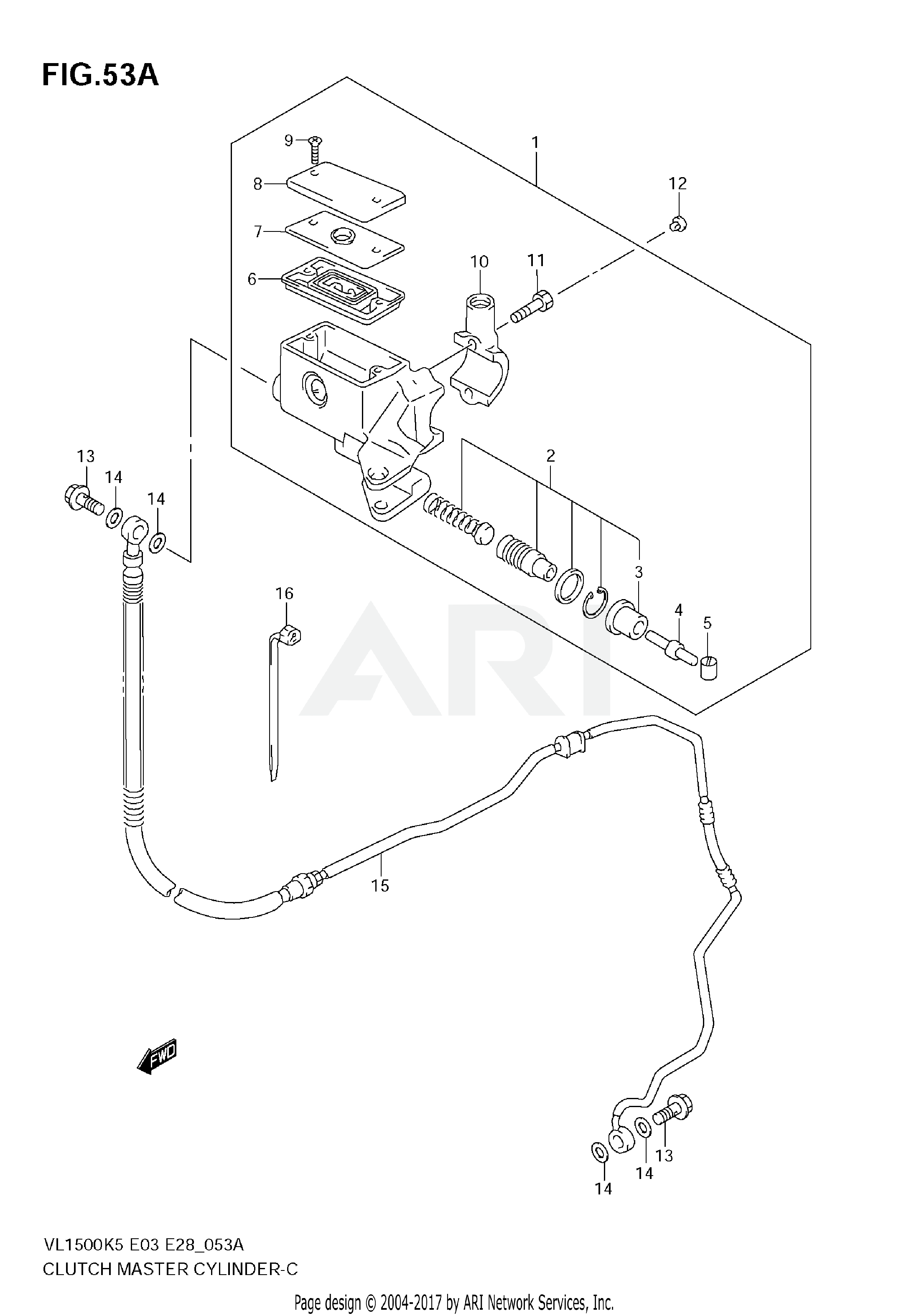 CLUTCH MASTER CYLINDER (MODEL K7/K8/K9)