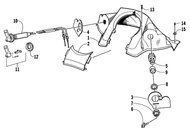 CONSOLE AND SWITCH ASSEMBLY