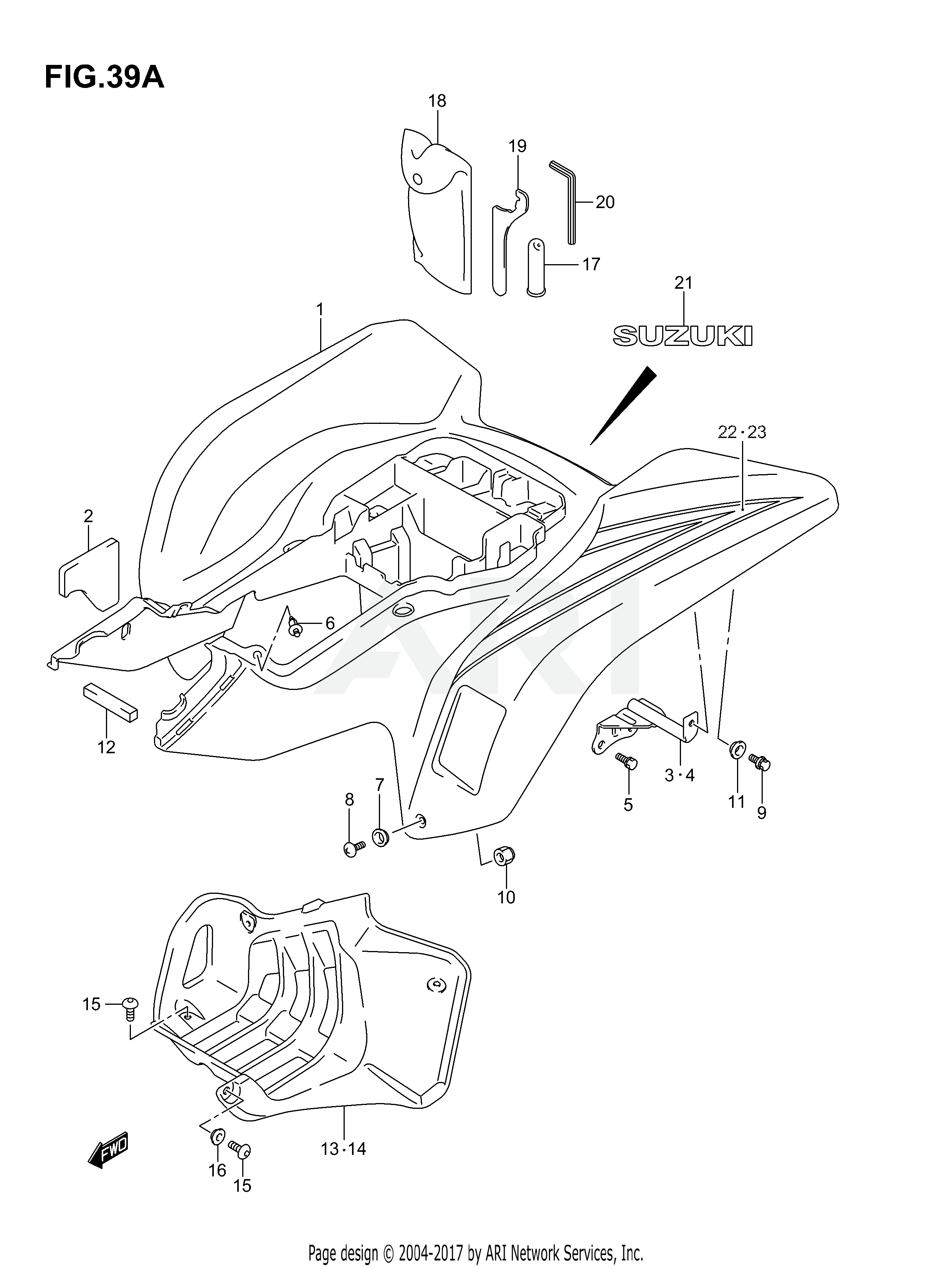 REAR FENDER (MODEL K5/K6)