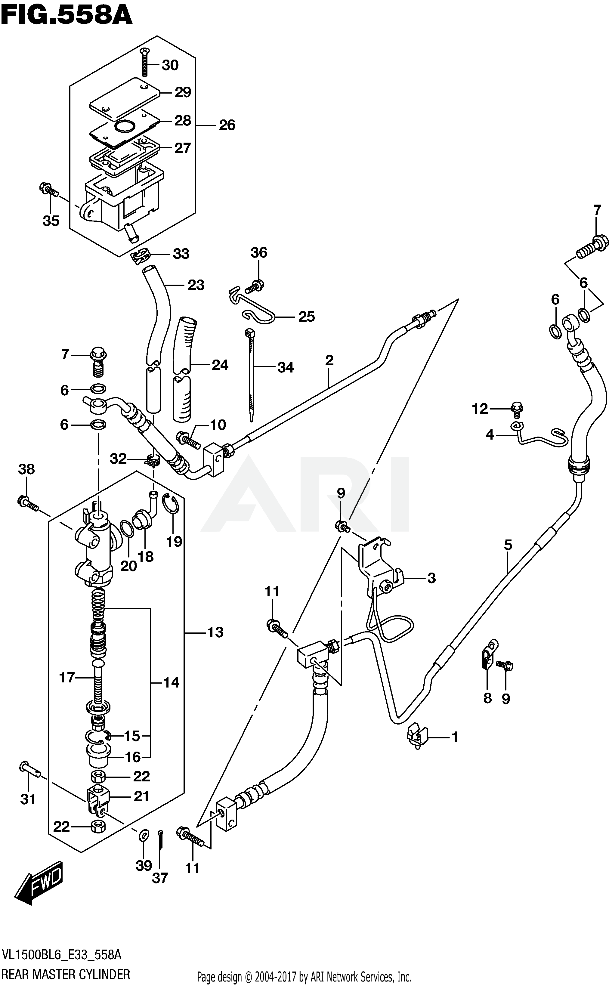 REAR MASTER CYLINDER