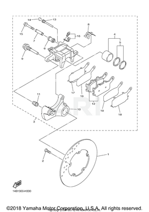 REAR BRAKE CALIPER