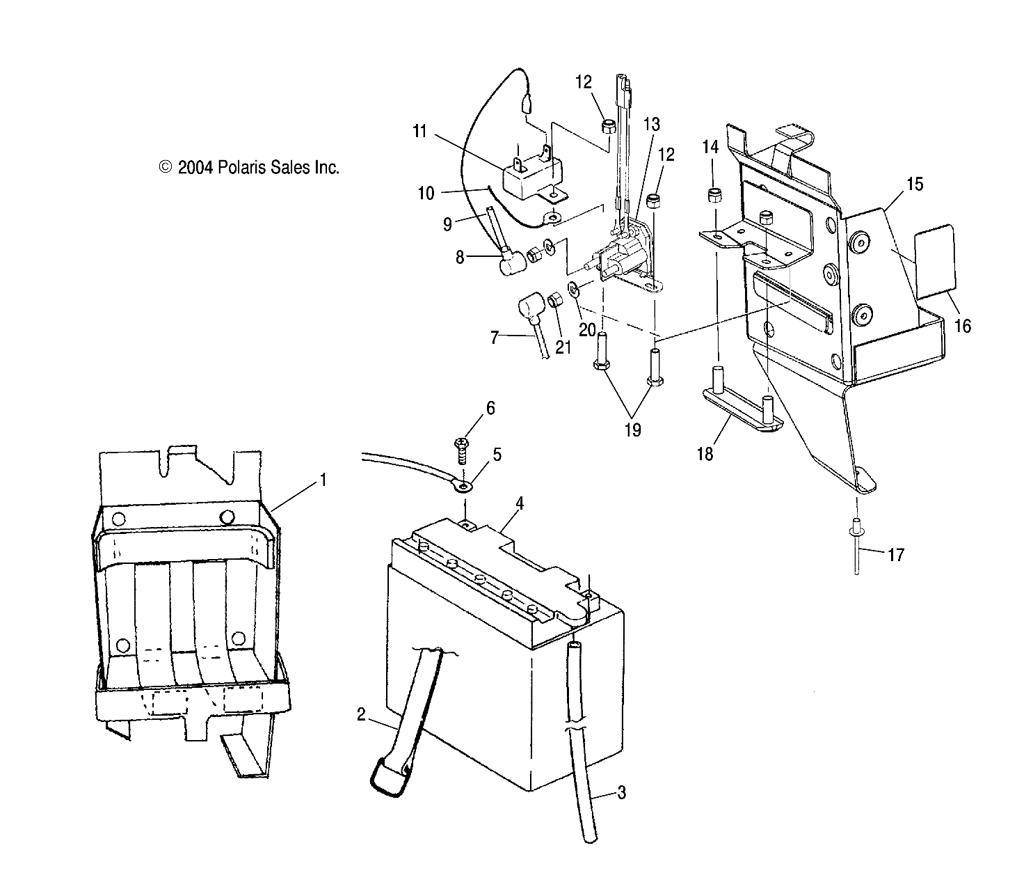 BATTERY BOX - S05ND4BS (4992649264C07)