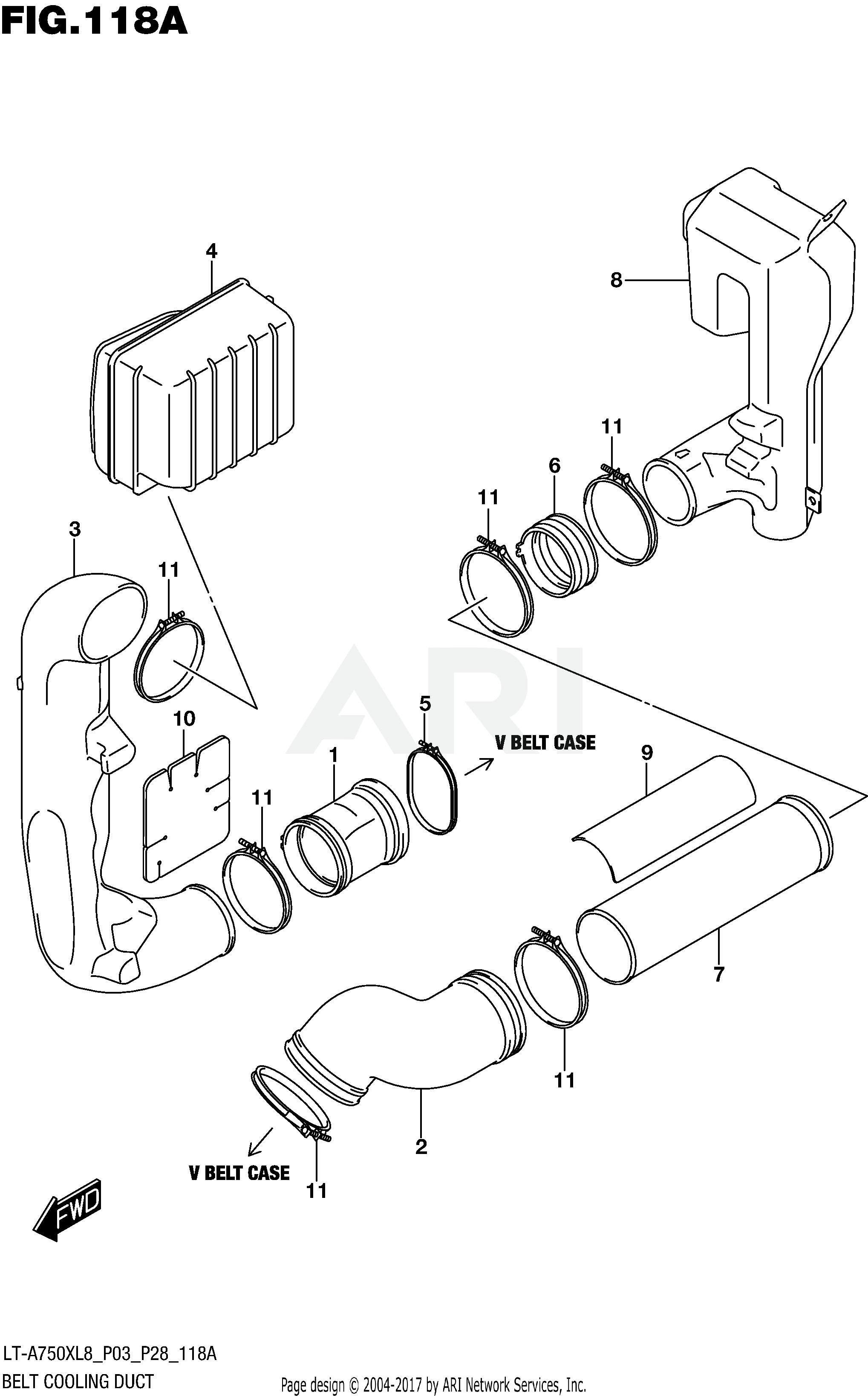 BELT COOLING DUCT