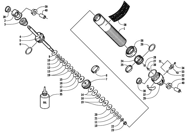 FRONT SUSPENSION SHOCK ABSORBER