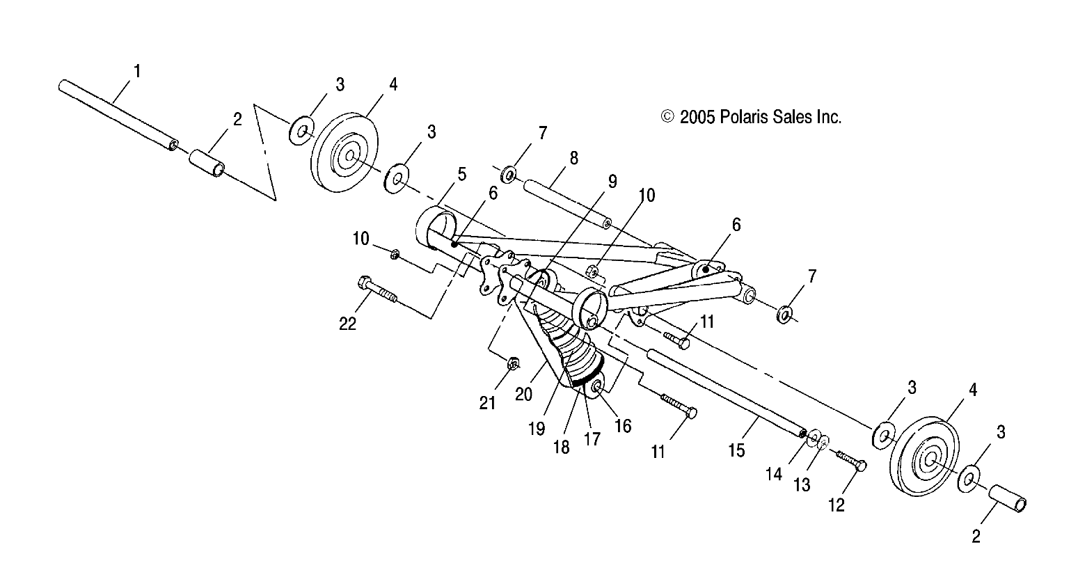 TORQUE ARM, FRONT - S06SU4BS (4997559755B03)