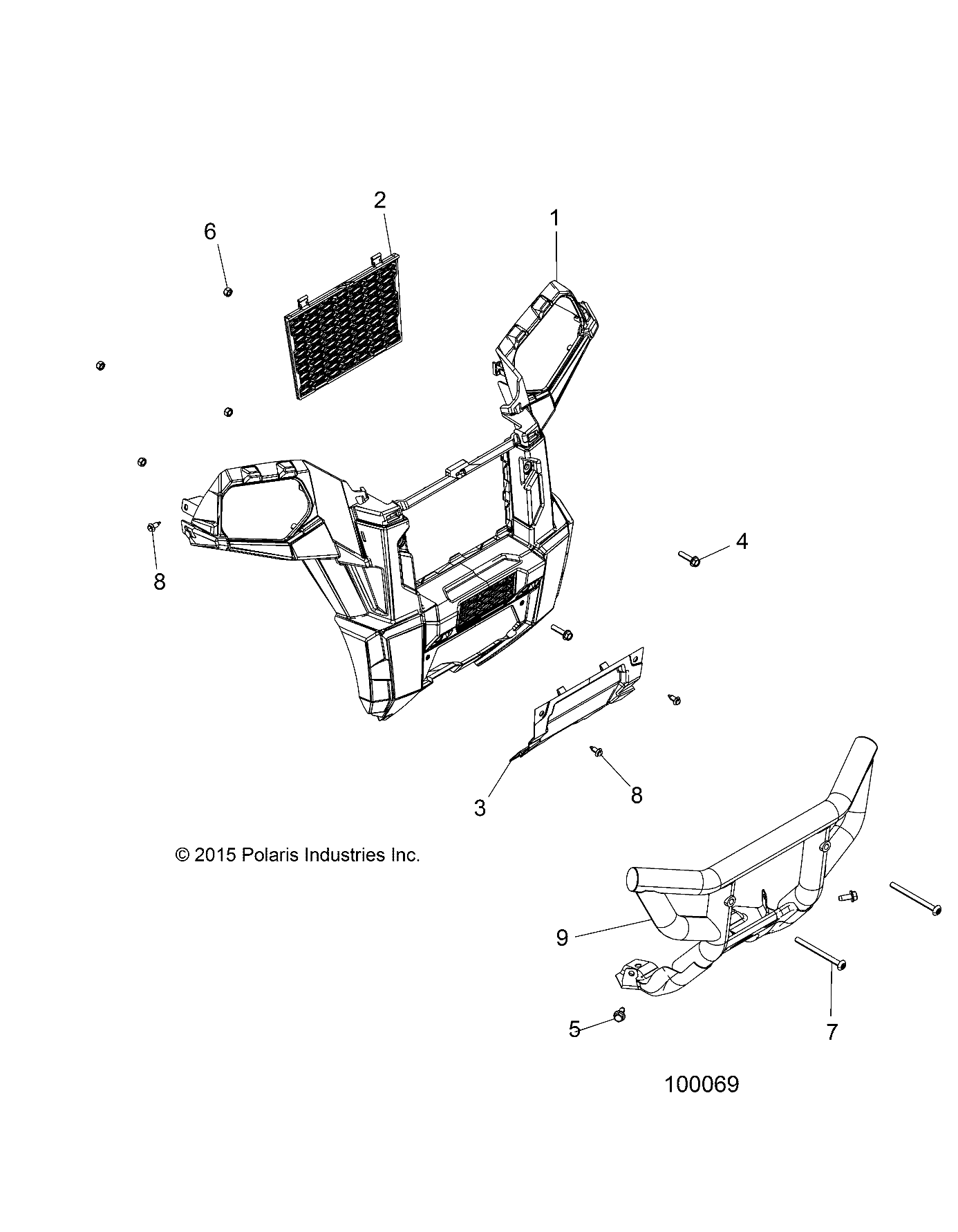 BODY, FRONT BUMPER - A19SVA85BG (100069)