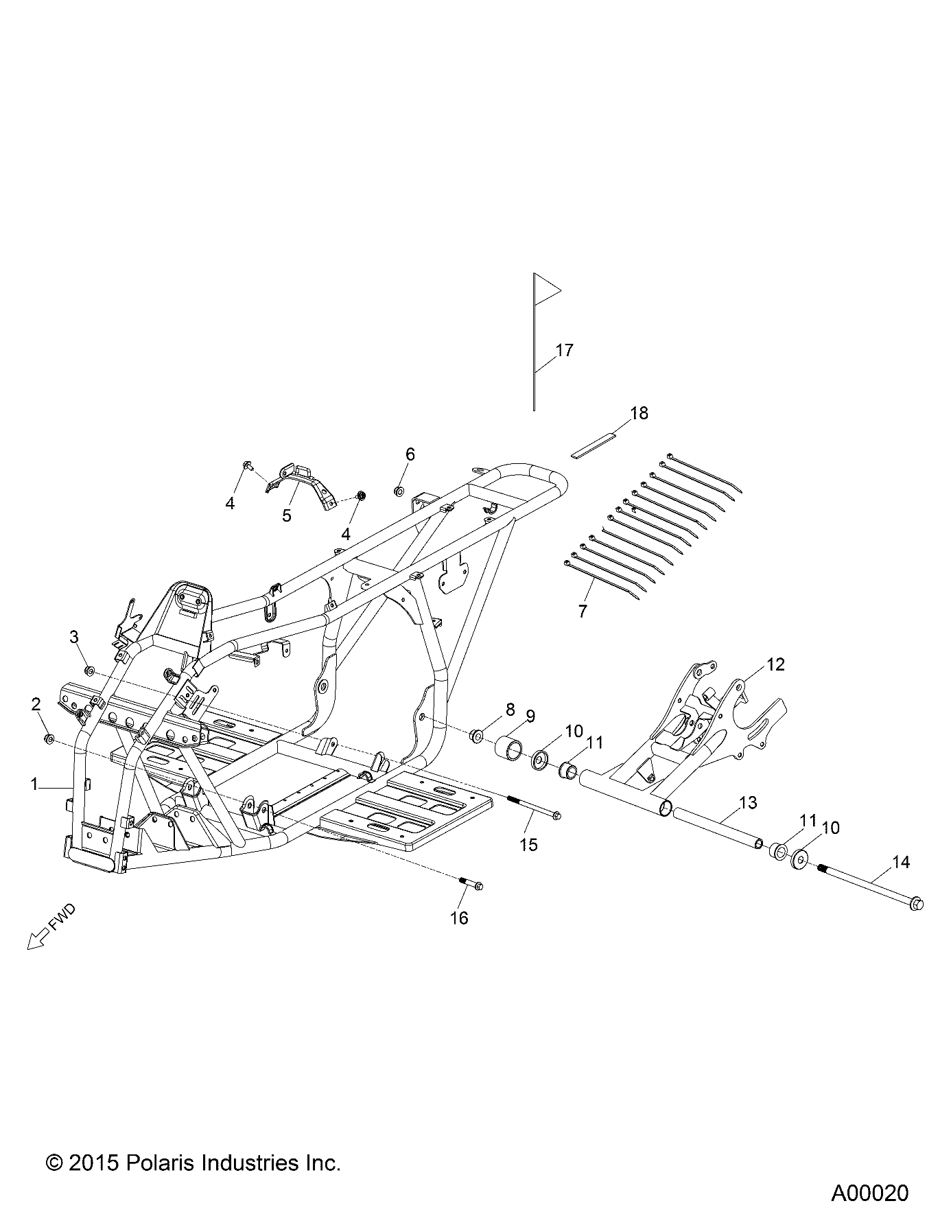 CHASSIS, FRAME - A16YAK11AD/AF (A00011)