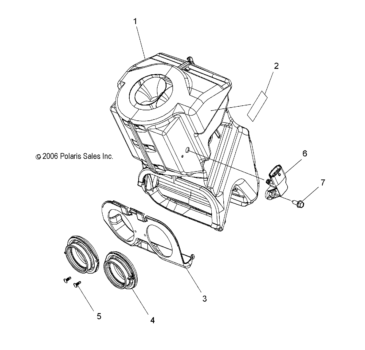 AIR BOX ASSEMBLY - S07PS6HS/HSA/HSB (49SNOWAIRCLEAN)