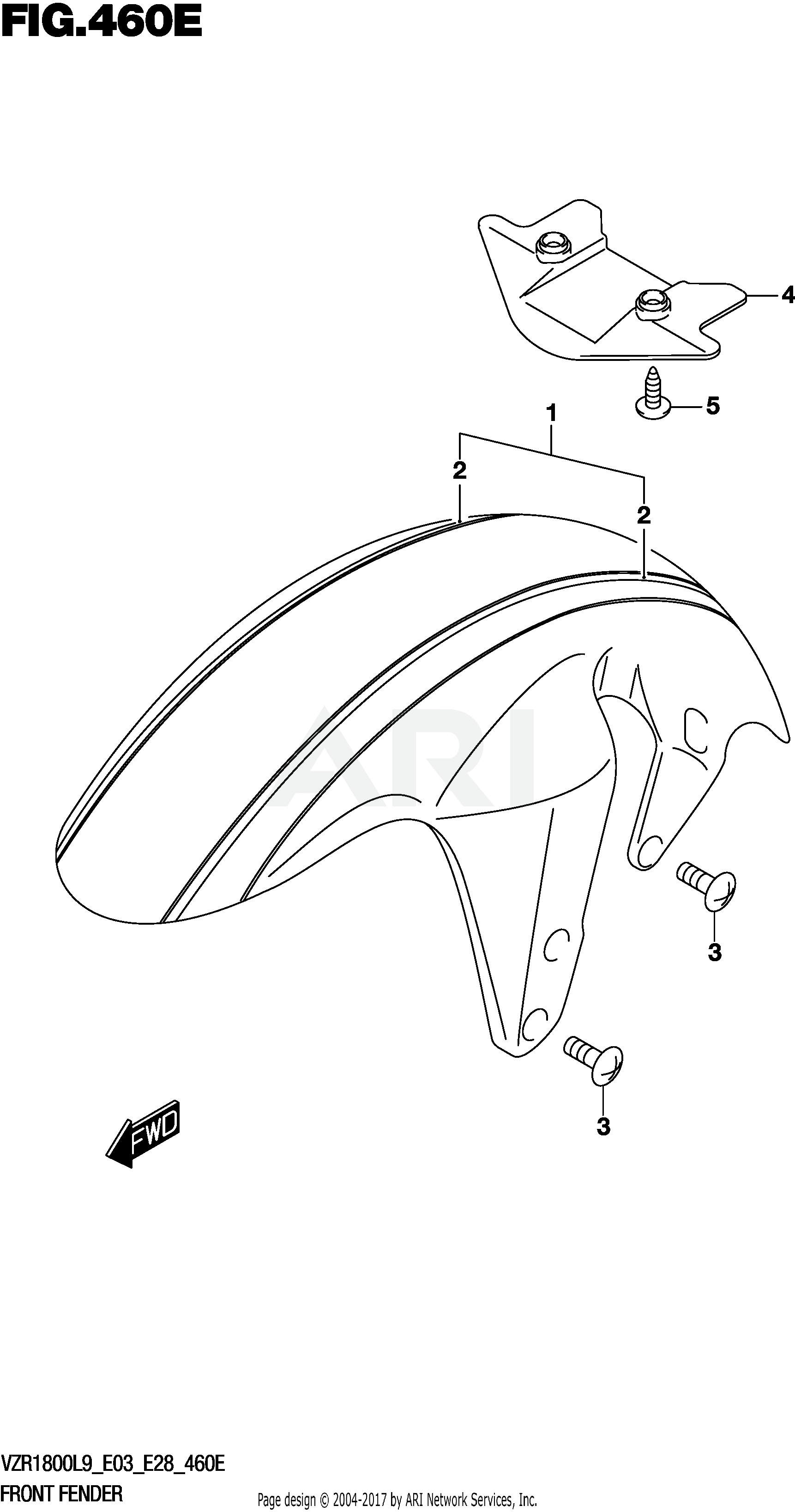 FRONT FENDER (VZR1800BZL9 E28) (AV4)