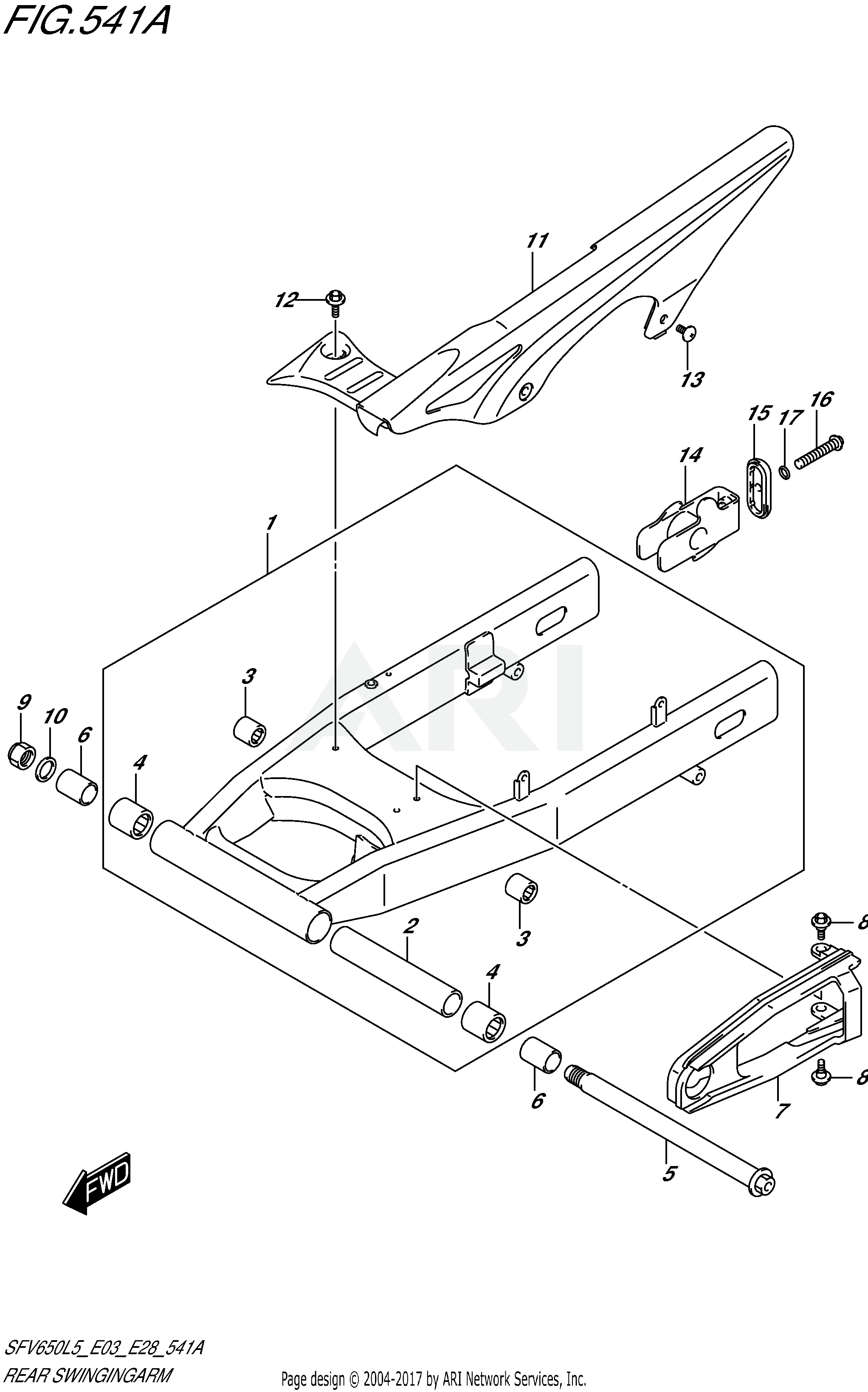 REAR SWINGINGARM