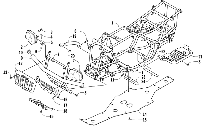 FRAME AND RELATED PARTS