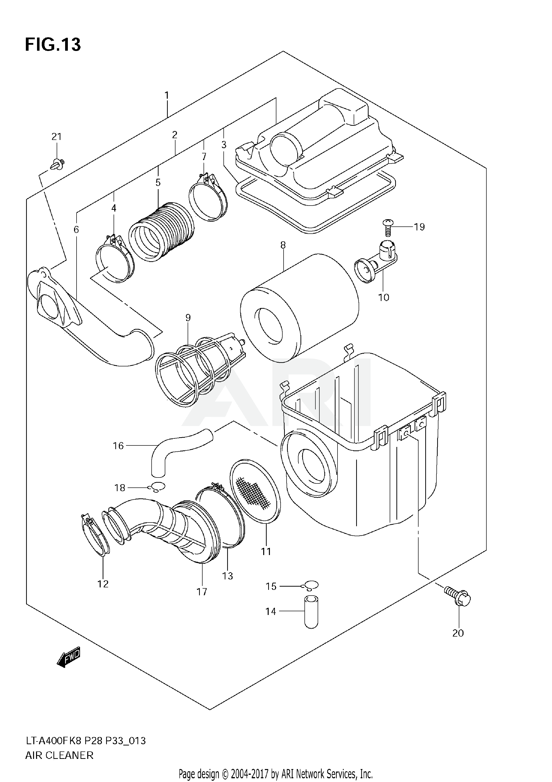 AIR CLEANER (LT-A400FK8/FK9/FUL0)