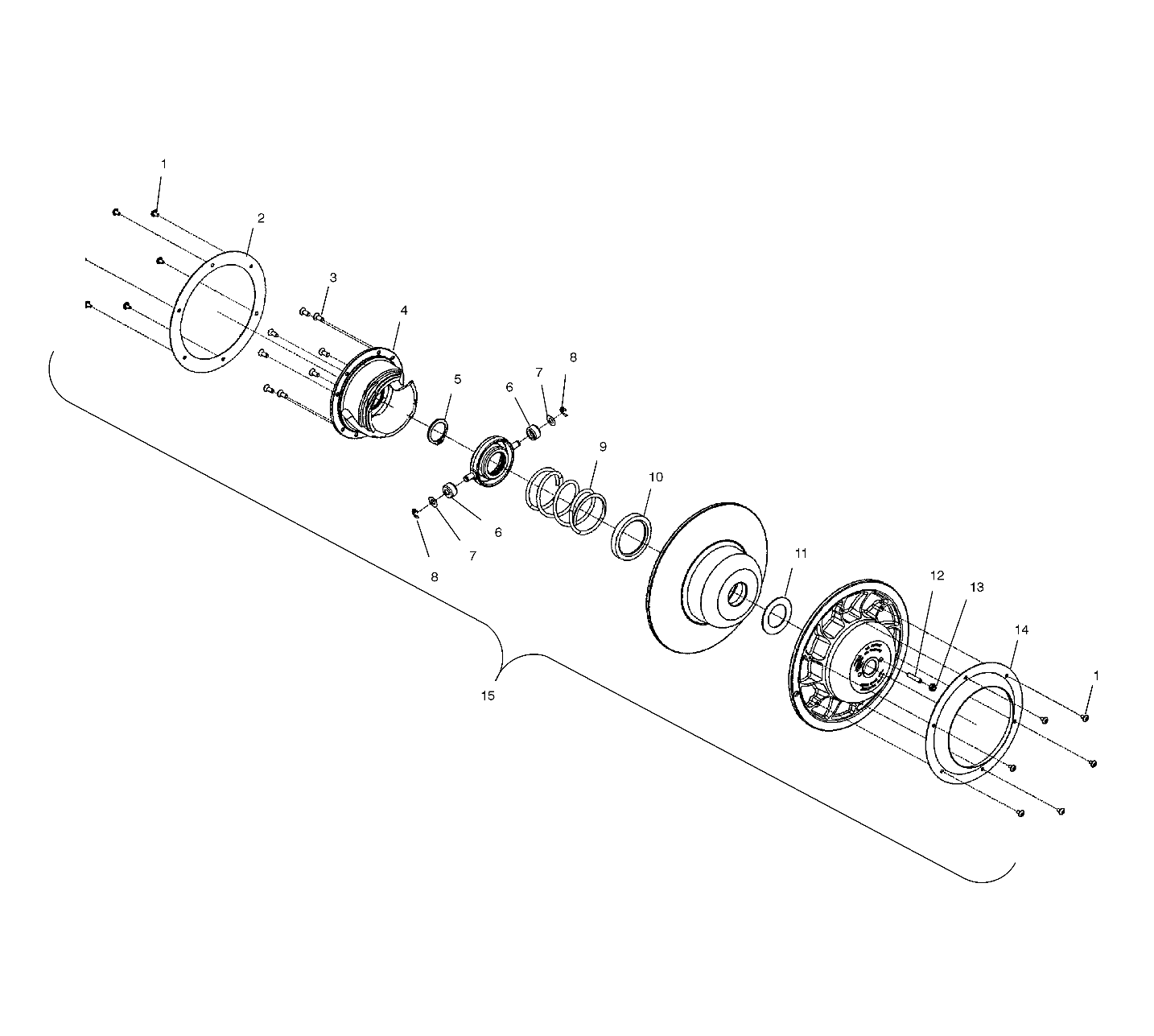 DRIVEN CLUTCH - S03NT7CS/S03NT8CS (4978117811B14)