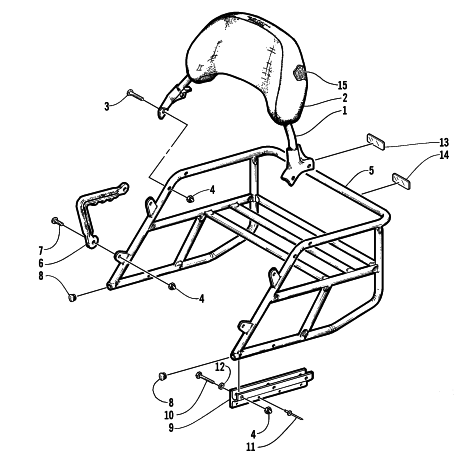 RACK AND BACKREST ASSEMBLY