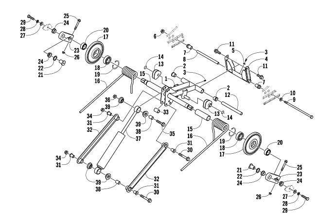 REAR SUSPENSION REAR ARM ASSEMBLY