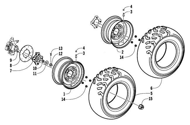 WHEEL AND TIRE ASSEMBLY