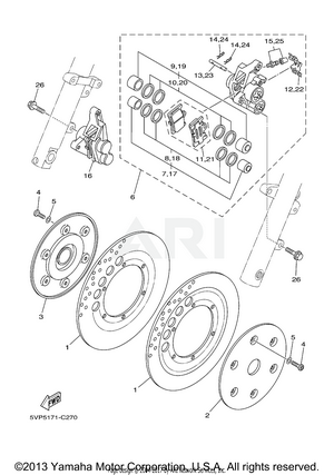 FRONT BRAKE CALIPER