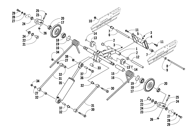 REAR SUSPENSION REAR ARM ASSEMBLY