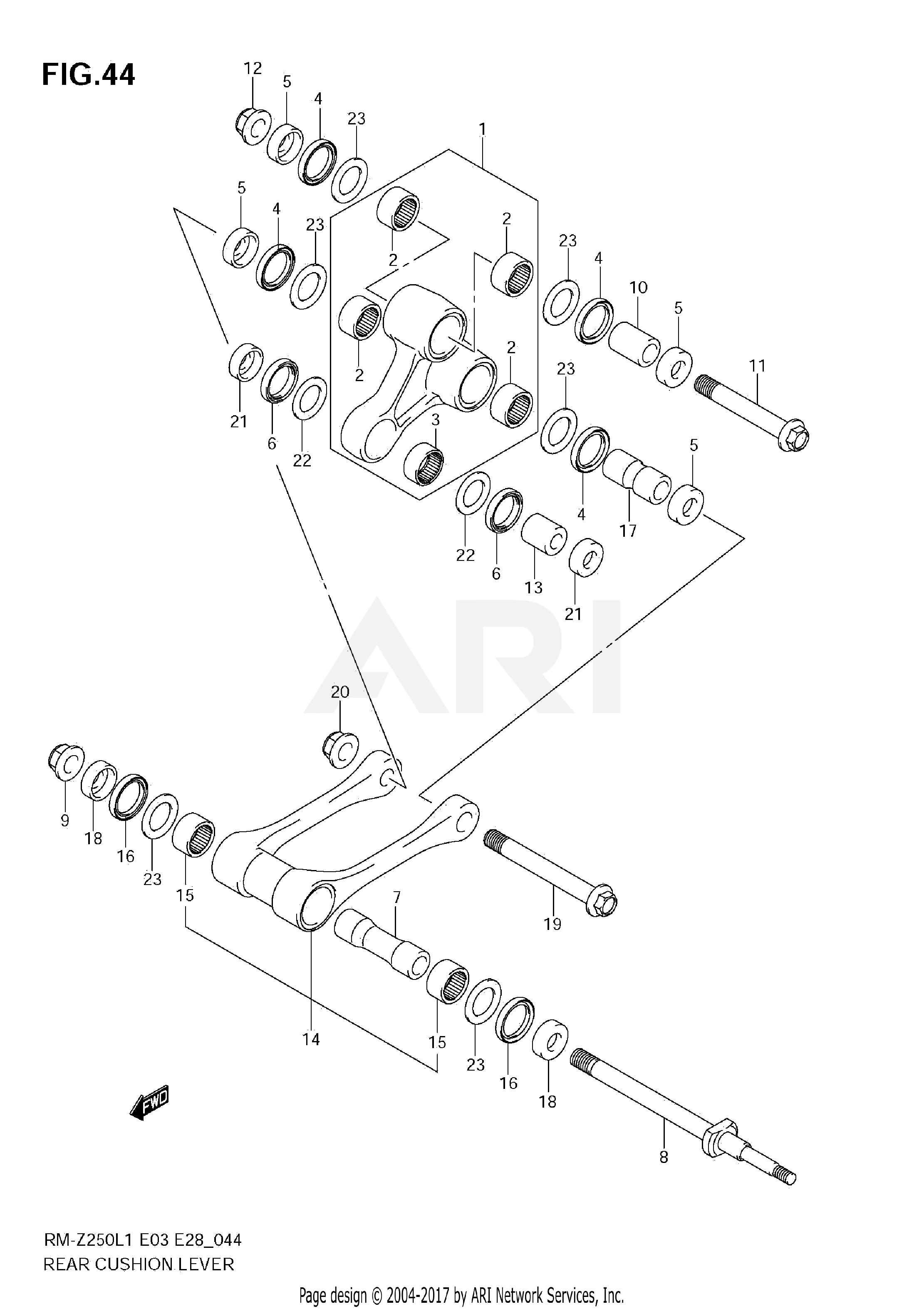 REAR CUSHION LEVER