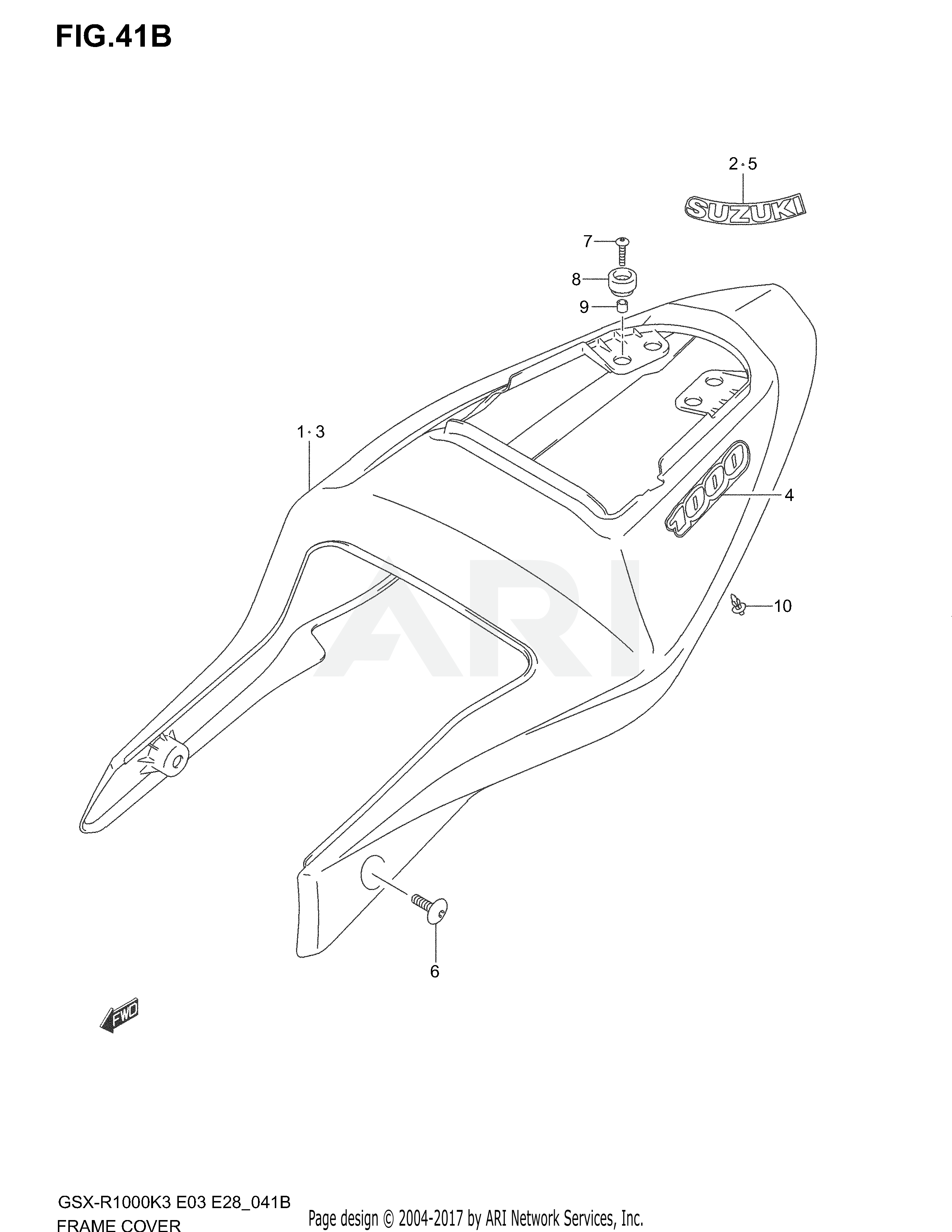 FRAME COVER (GSX-R1000ZK4)