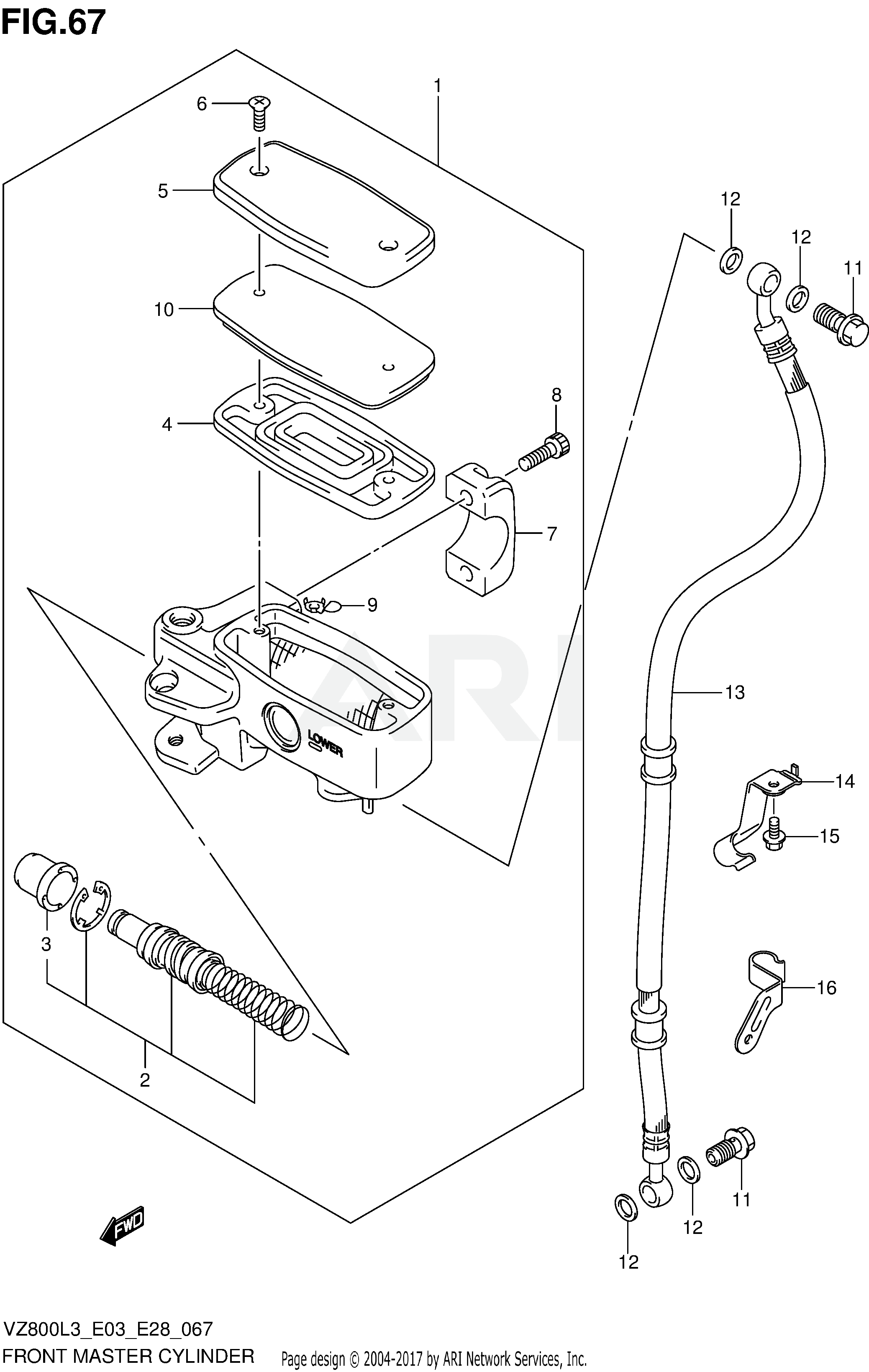 FRONT MASTER CYLINDER