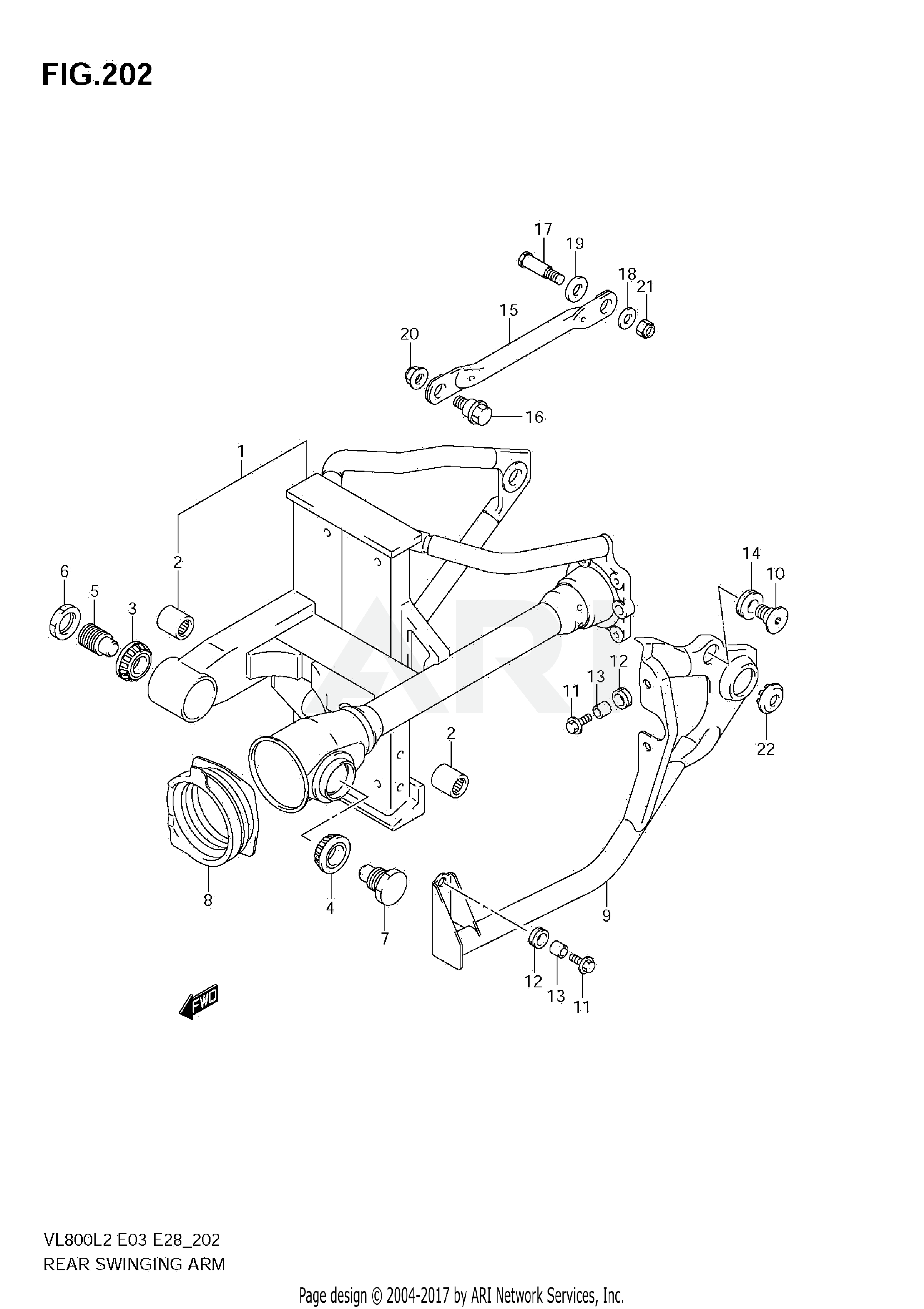 REAR SWINGING ARM