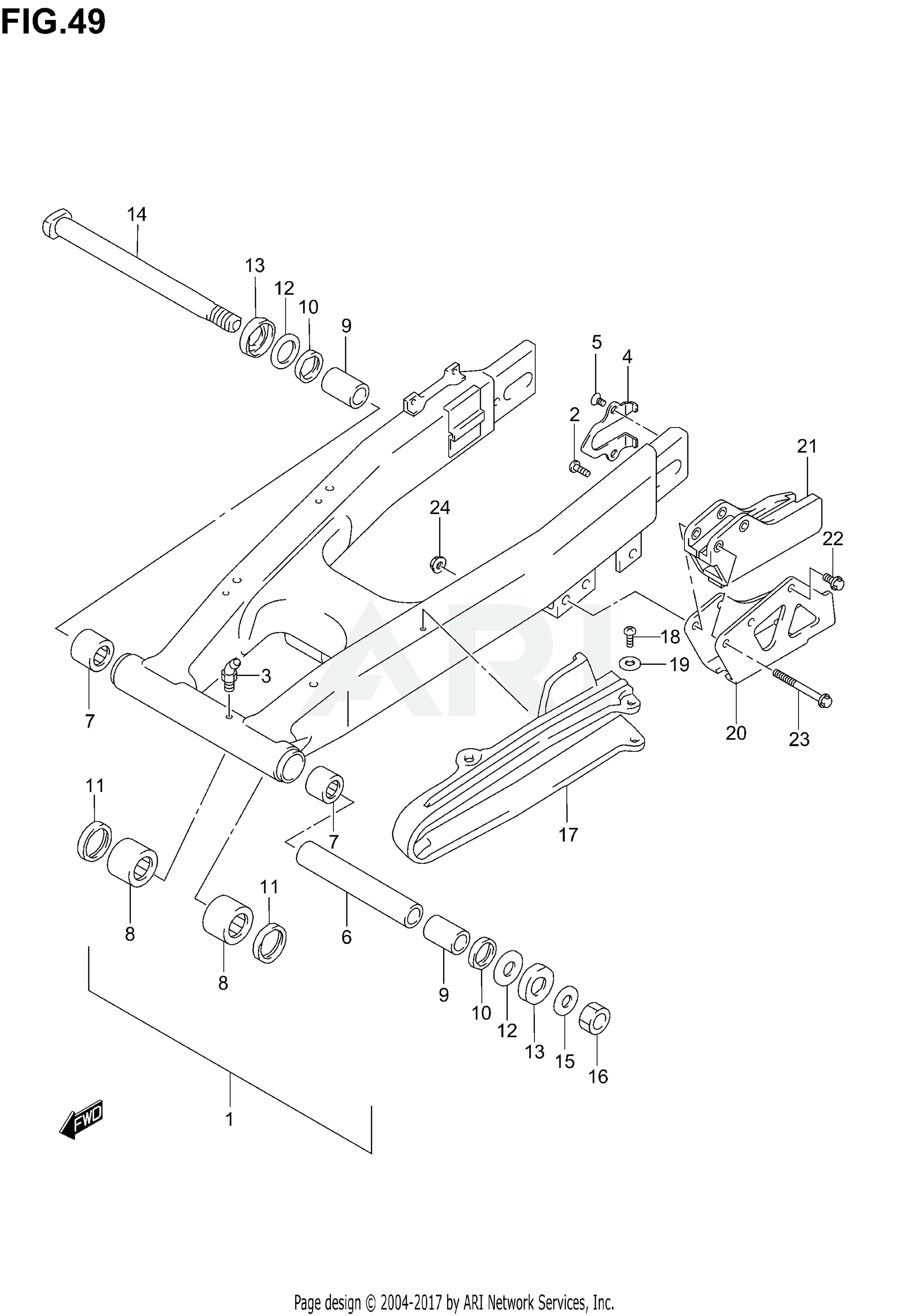 REAR SWINGING ARM