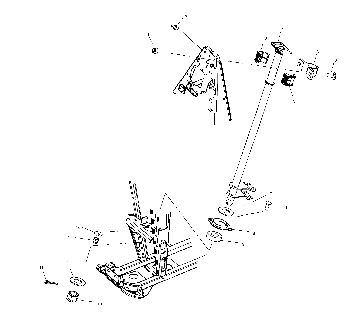 STEERING POST - A03BA25CA/CB (4975037503B11)