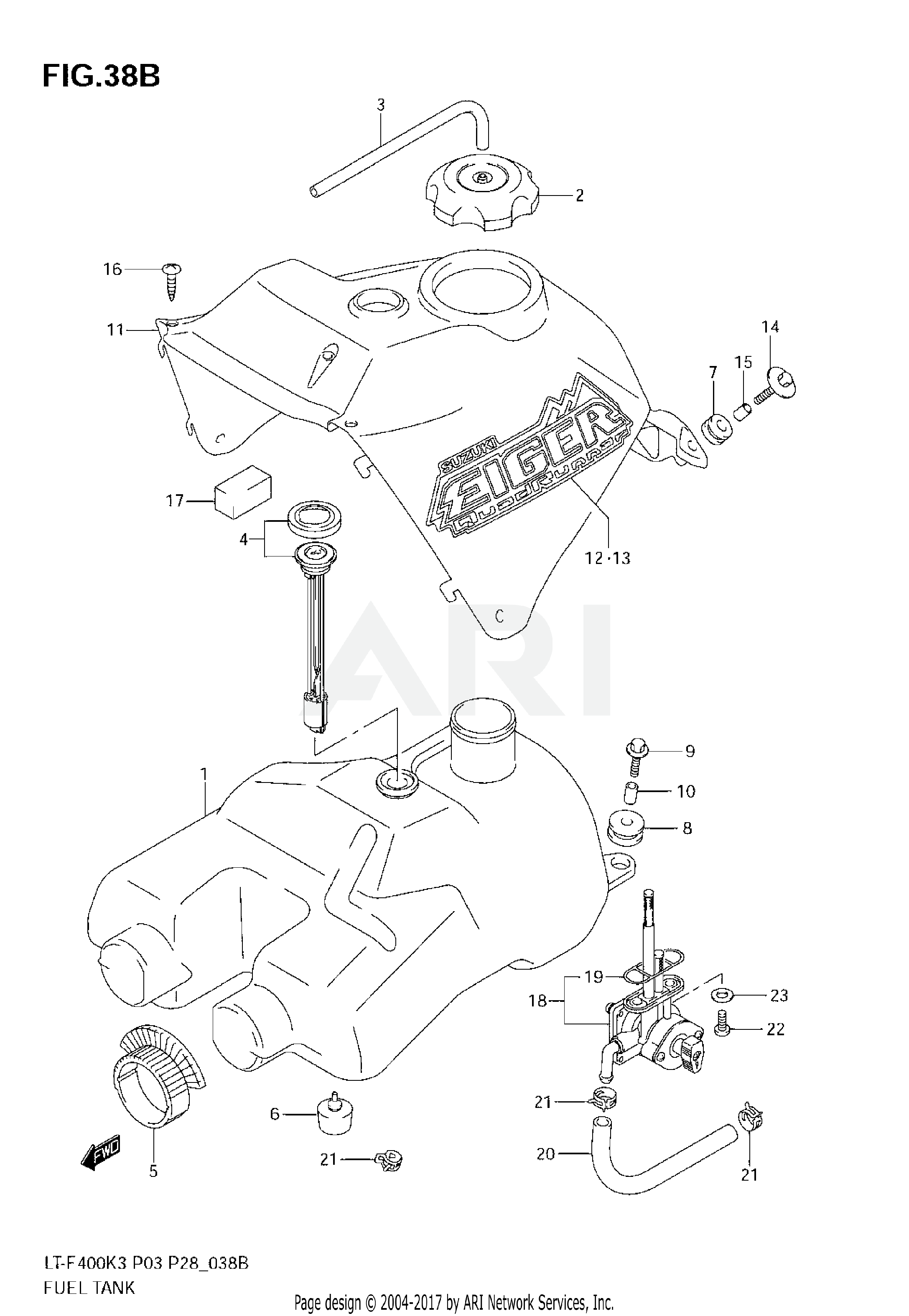 FUEL TANK (MODEL K7)