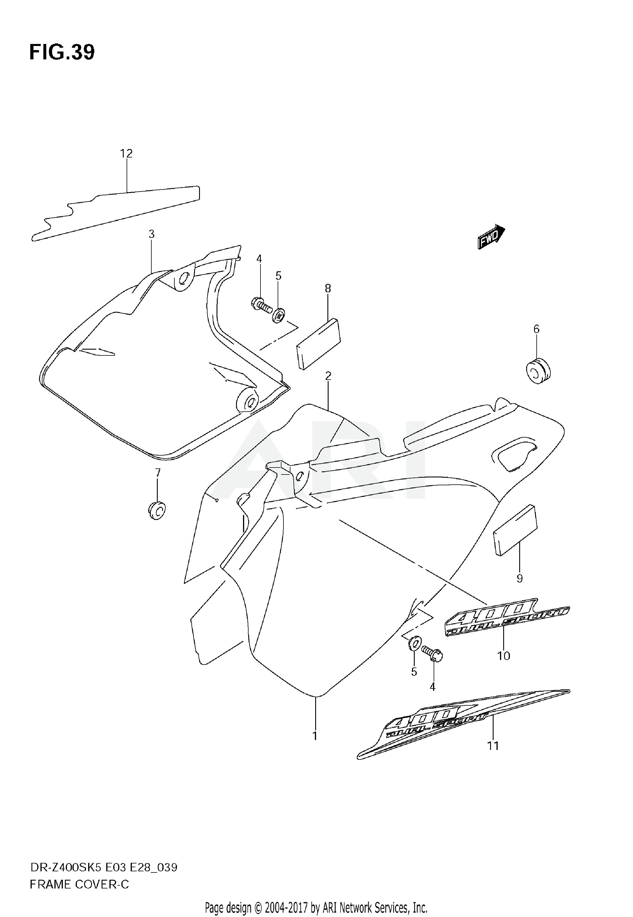 FRAME COVER (MODEL K5/K6/K7/K8)