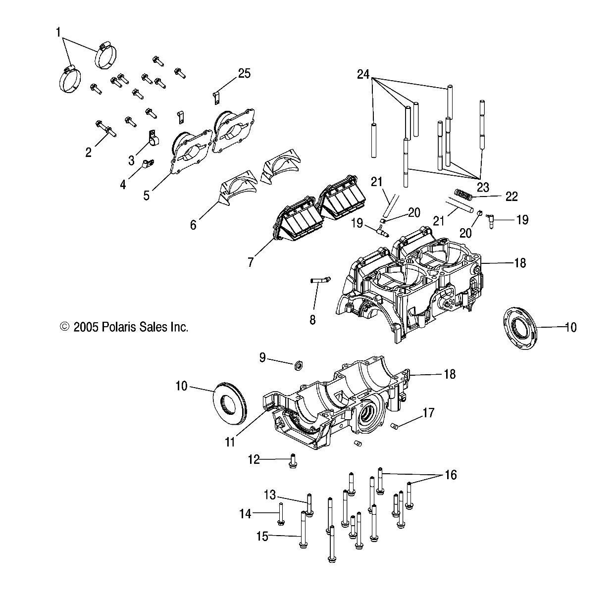 CRANKCASE - S06PS6FS/ESA (4997459745D03)