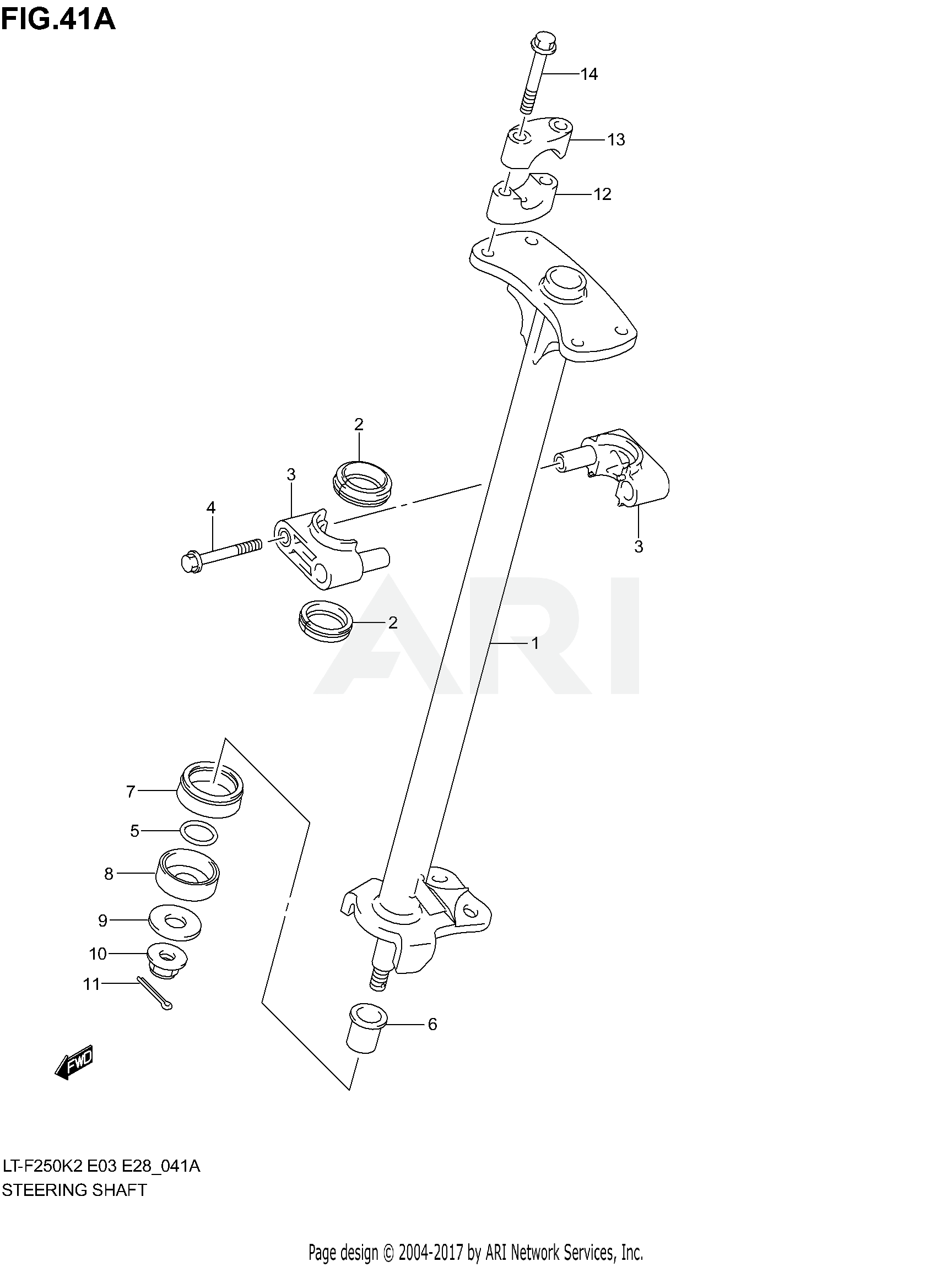 STEERING SHAFT (MODEL K4/K5/K6)